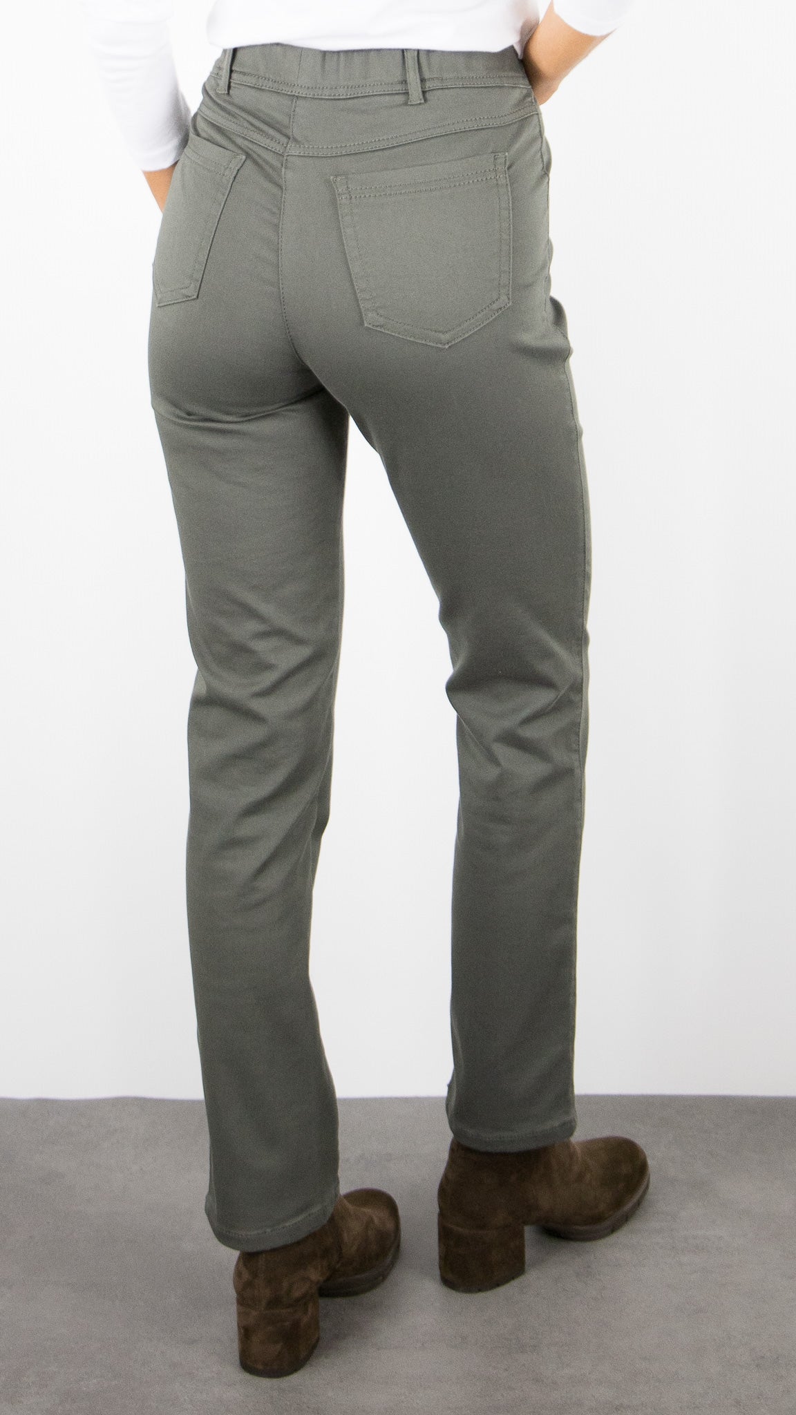 JEANS DROIT TAILLE ELASTIQUE FEMME TONI ALICE 21-31 2800-78#COLOR_068/KAKI