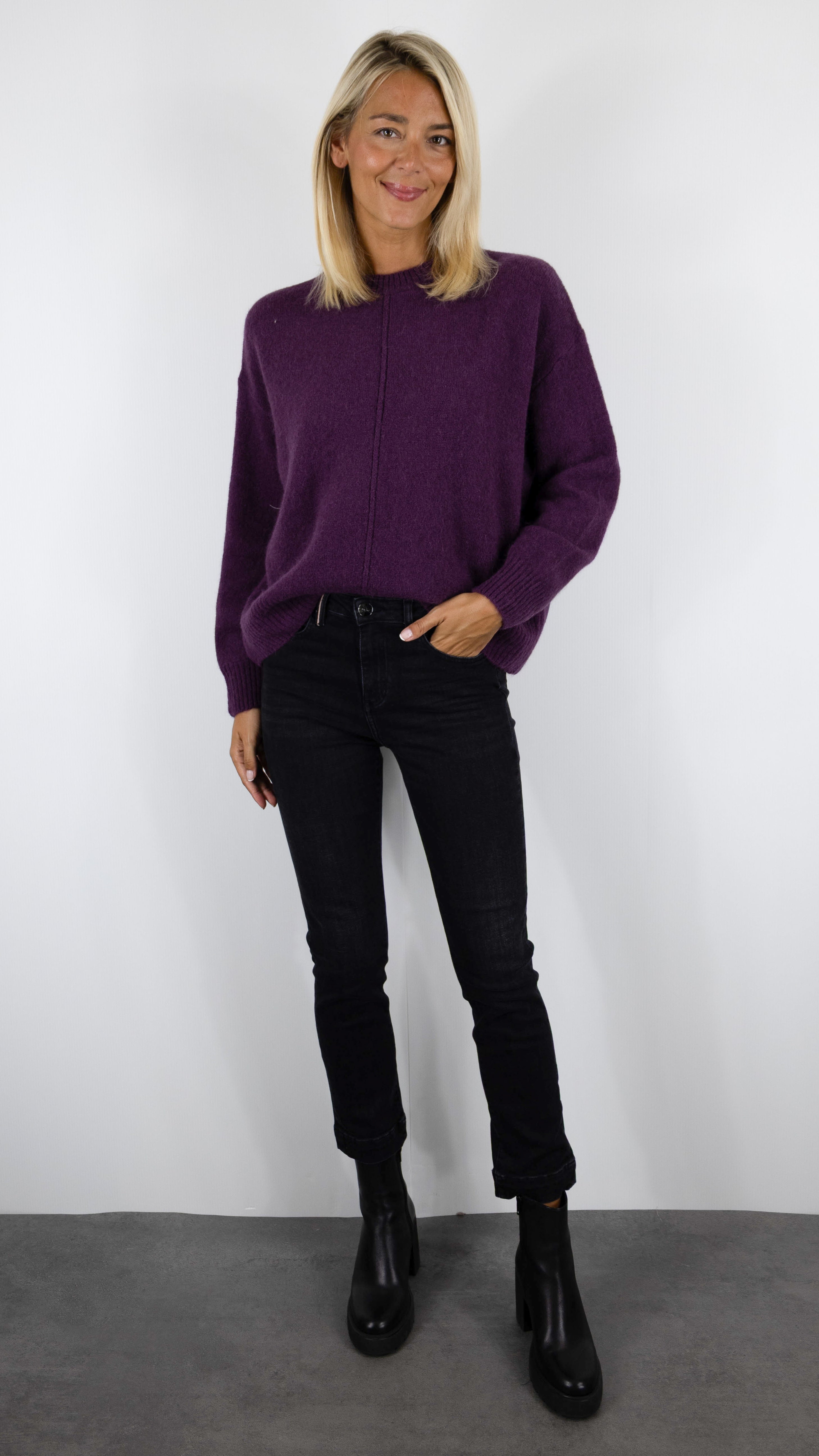JEANS DROIT TAILLE HAUTE BRUT ISLOW MARIN RECYCLED BLUE#COLOR_DARK VINTAGE/ANTRA