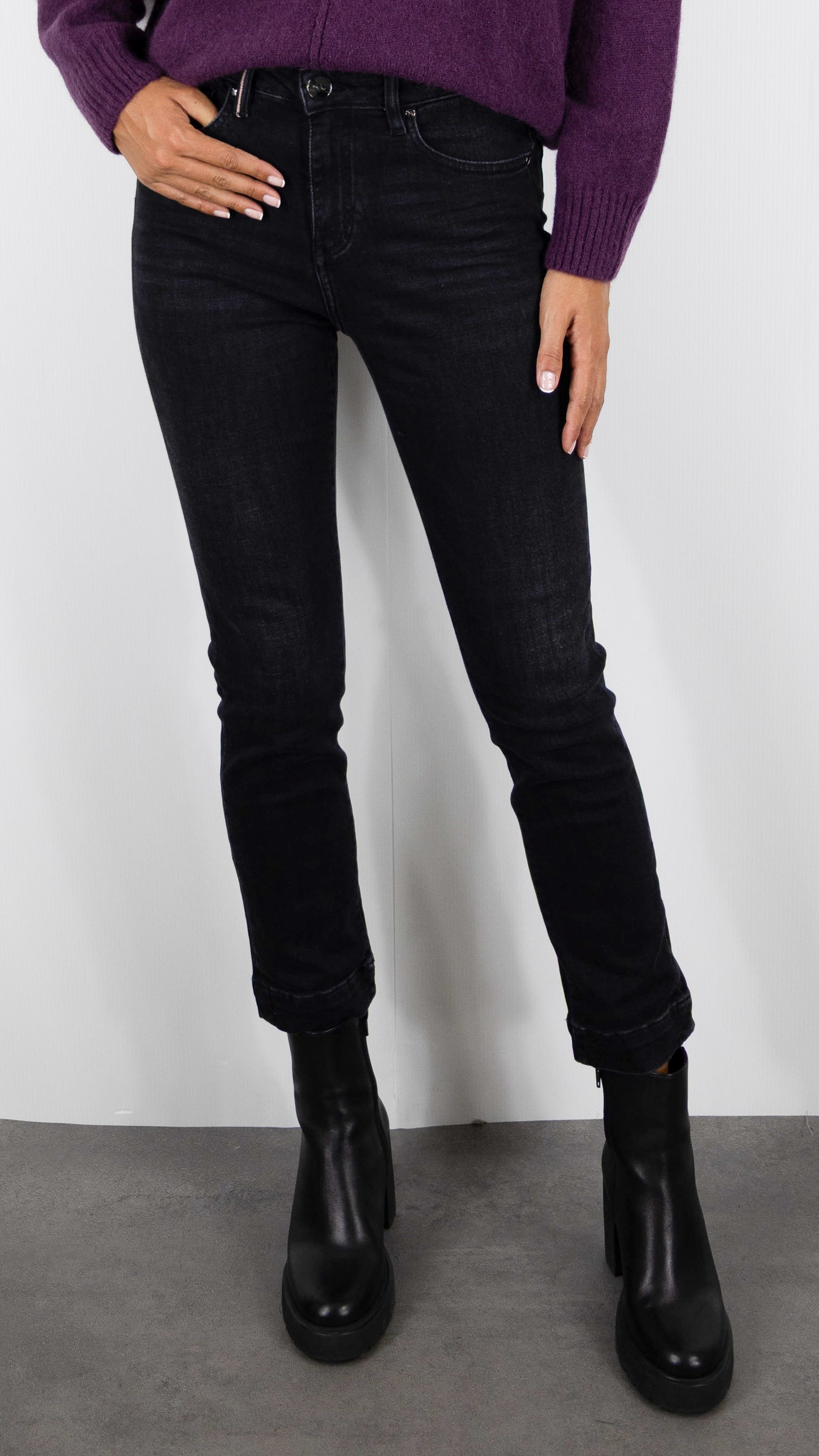 JEANS DROIT TAILLE HAUTE BRUT ISLOW MARIN RECYCLED BLUE#COLOR_DARK VINTAGE/ANTRA