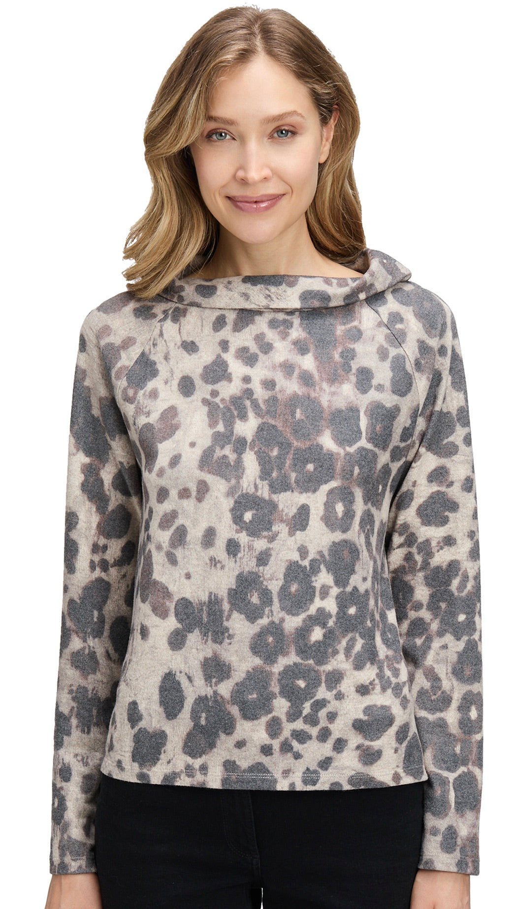 PULL IMPRIME COL BENITIER FEMME  BETTY BARCLAY 2629/1512