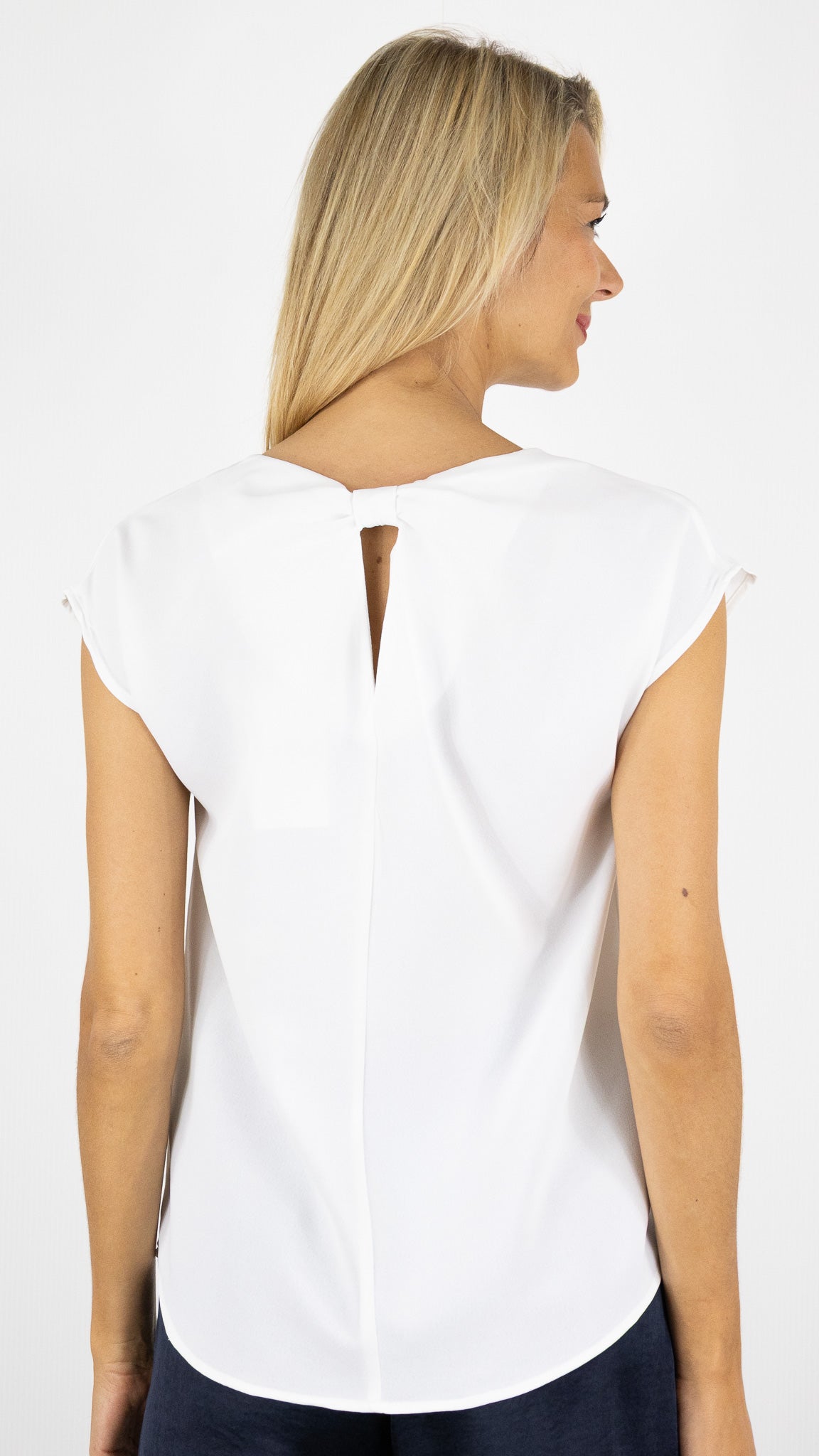 TOP V SATINE LAMÉ BY ONE 272N#COLOR_ECRU