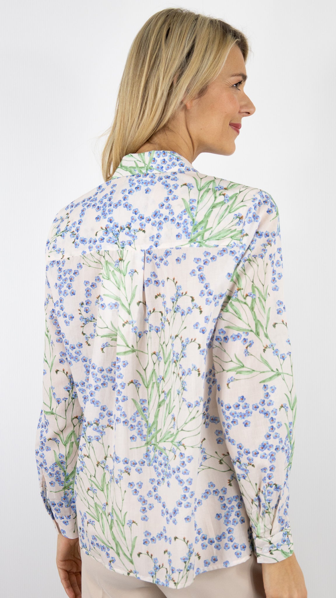 BLOUSE IMPRIME FLEURI EN VOILE DE COTON POUR FEMME TONI 28-23/1438-5