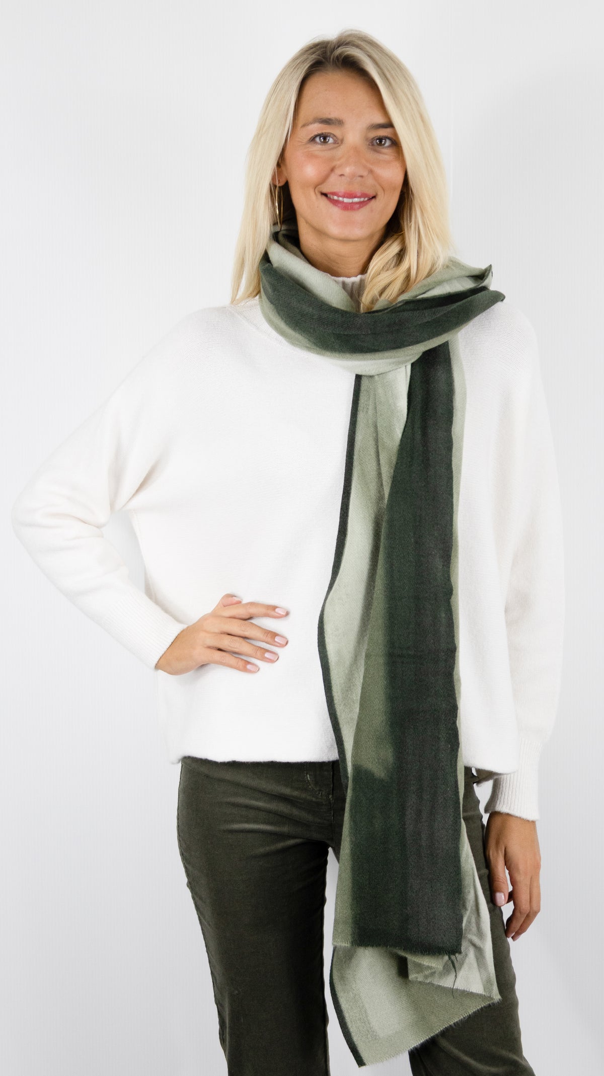 ETOLE KAKI MAILLE EPAISSE VOUS 67609#color_850/VERT FONCE