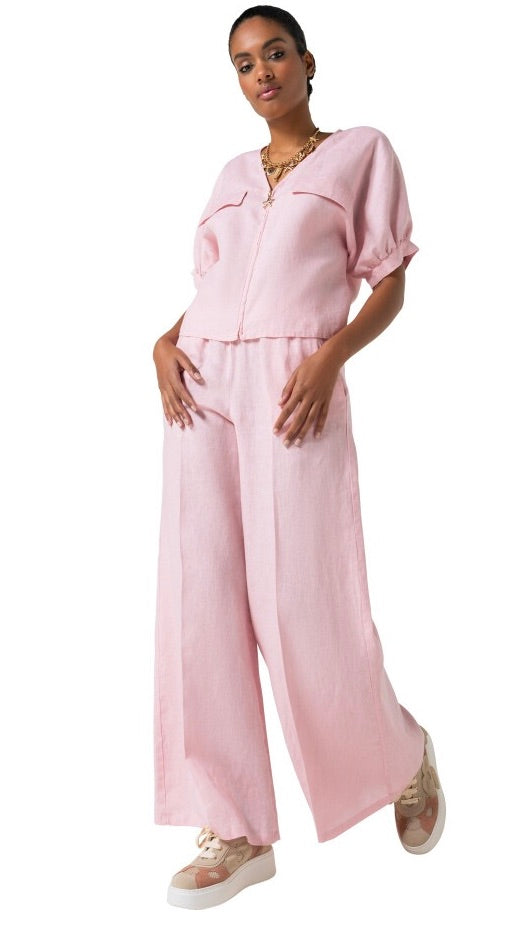 PANTALON LARGE ROSE FEMME CAROLINE BISS 3574