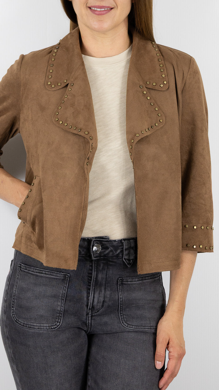 PERFECTO EN SUEDINE CLOUTE CAMEL  BETTY BARCLAY 4612/1673