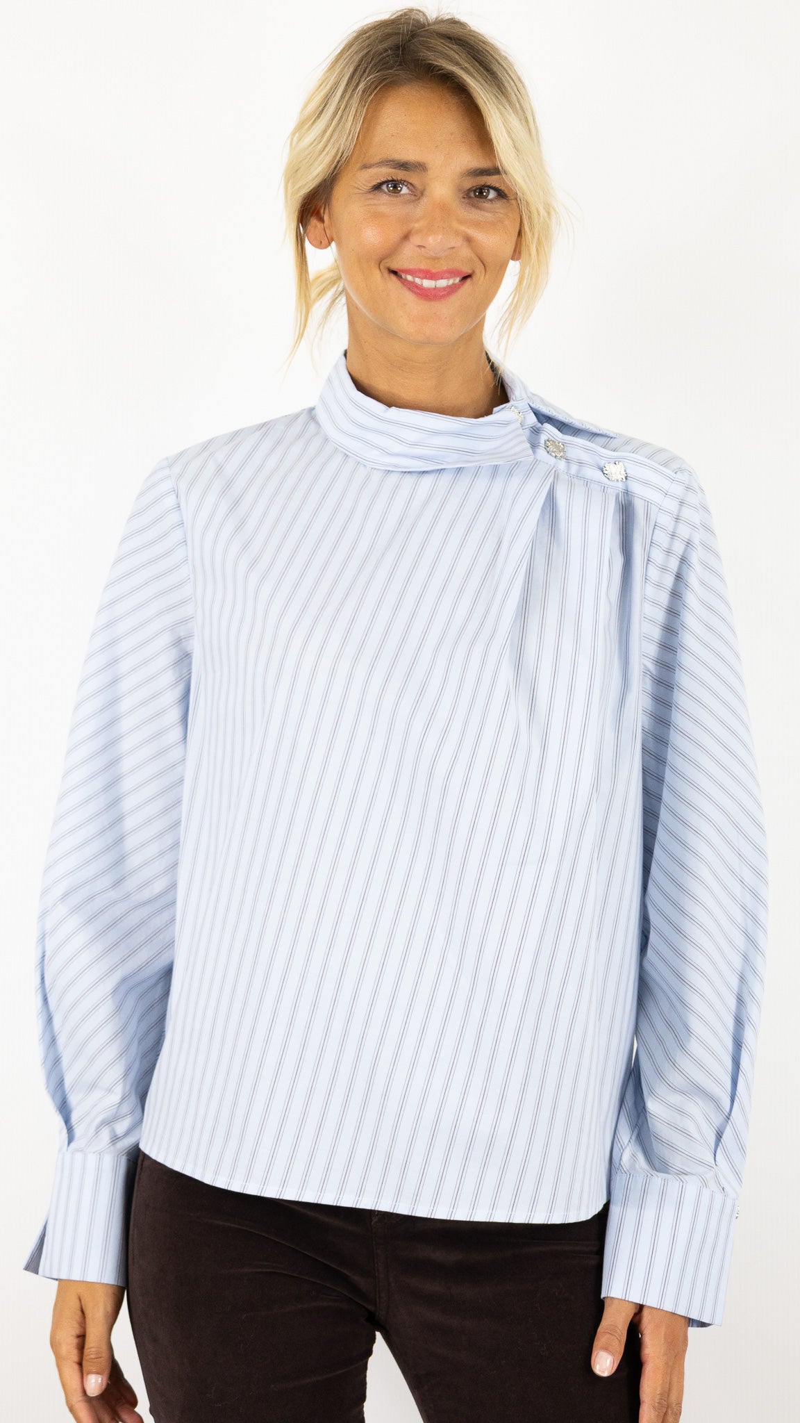 TUNIQUE RAYEE LARGES POIGNETS CIEL FEMME CAROLINE BISS 4631