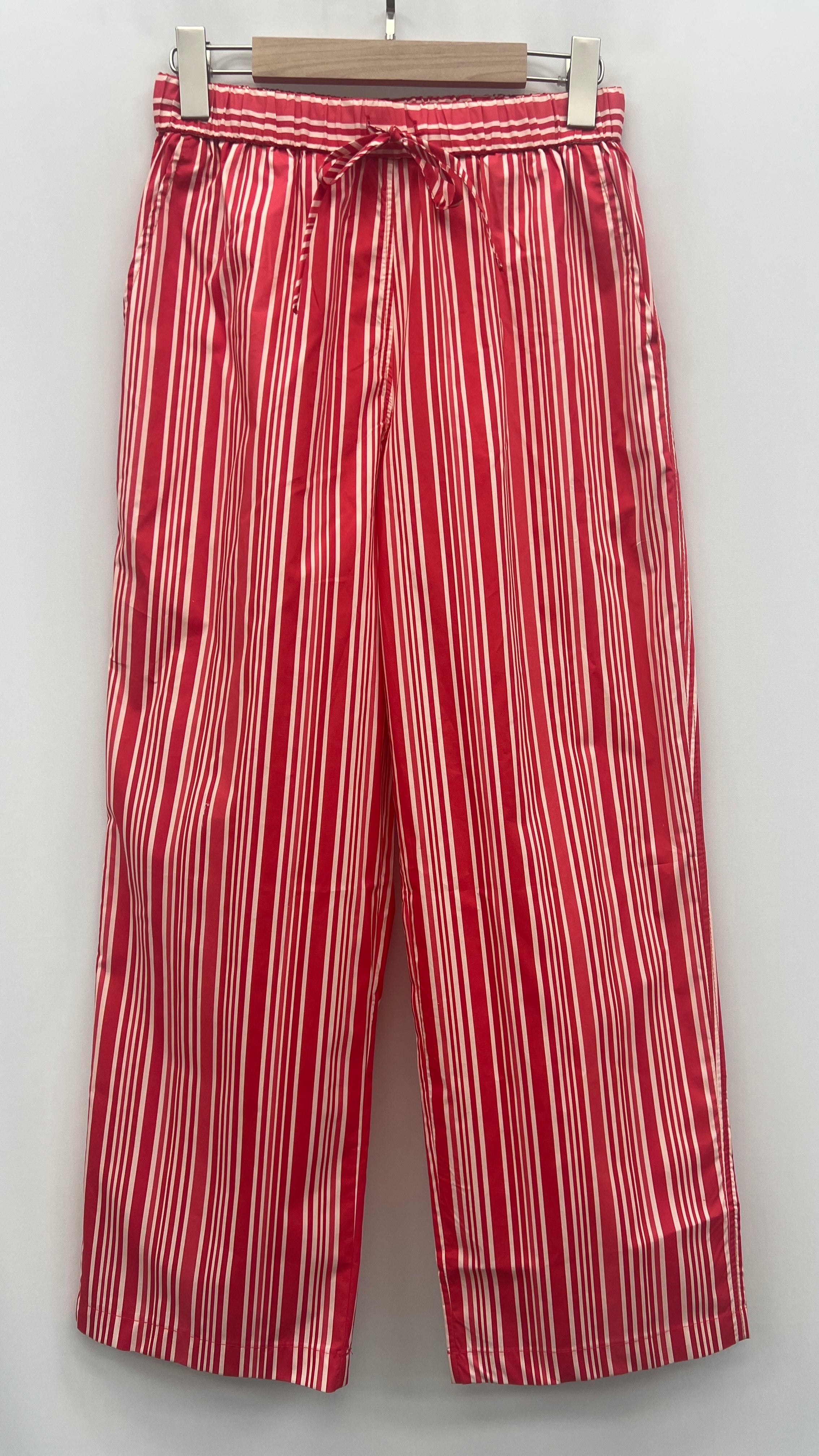 PANTALON LARGE RAYE ROUGE LILI ET LALA 5194-2087