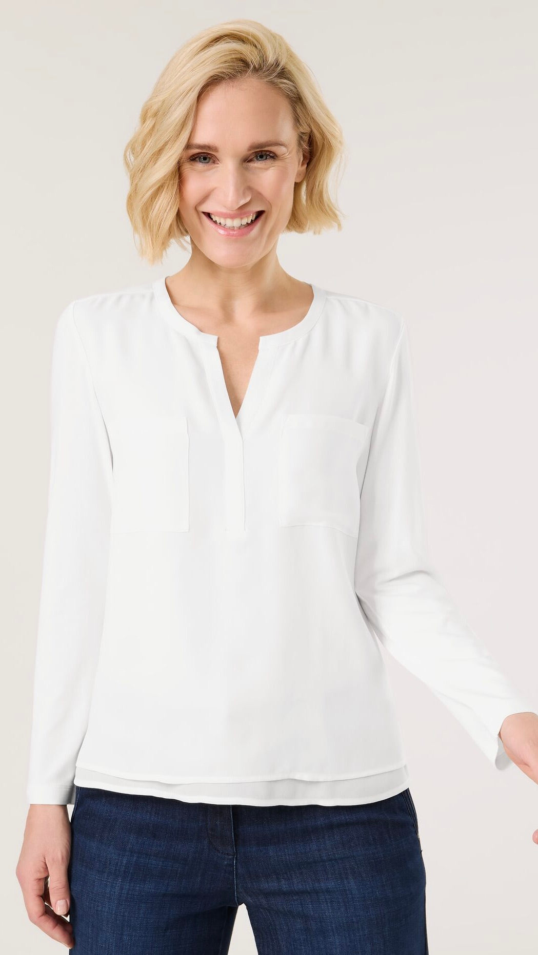 BLOUSE SOUPLE ECRUE GERRY WEBER 570220/35013 