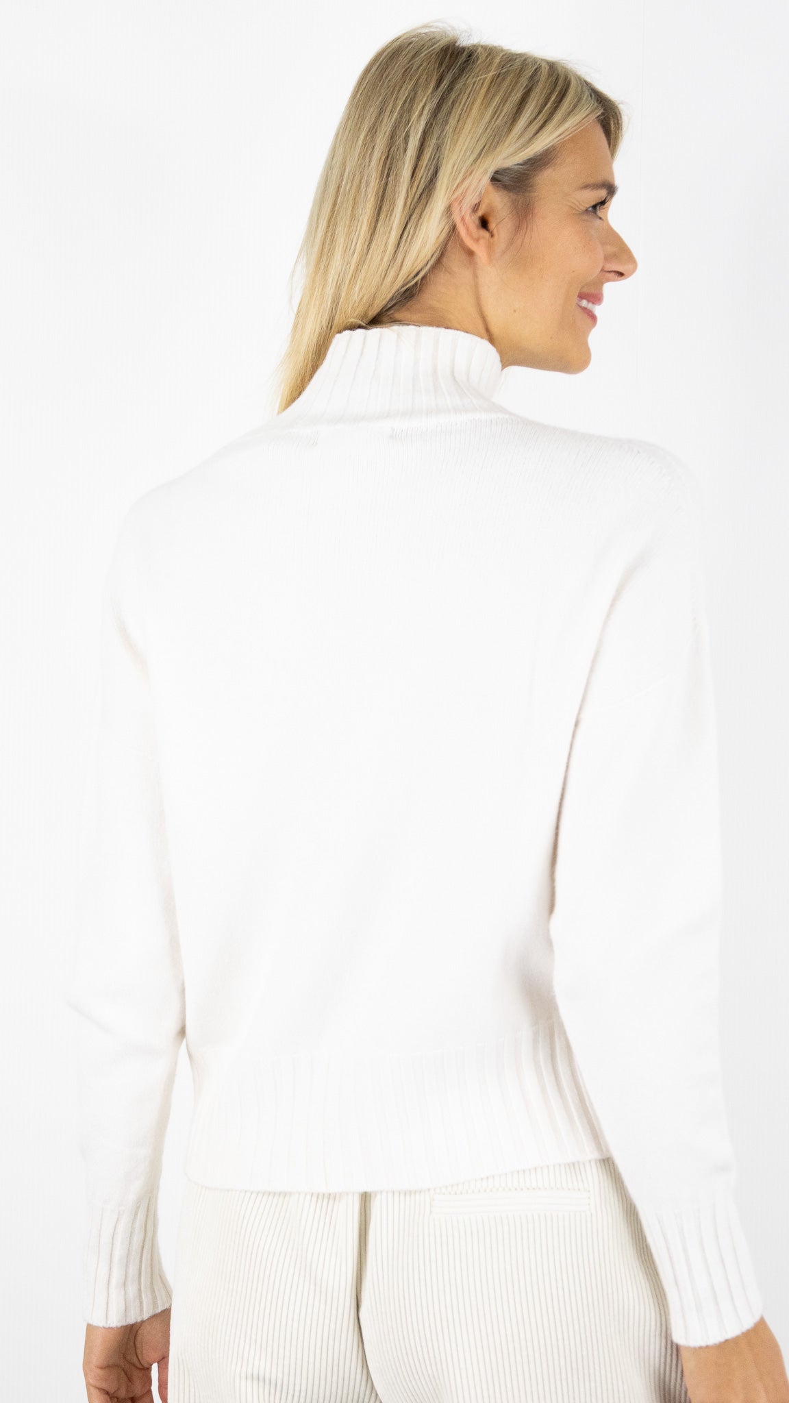 PULL COL MONTANT 570284 MAX ET ENJOY#color_BLANC