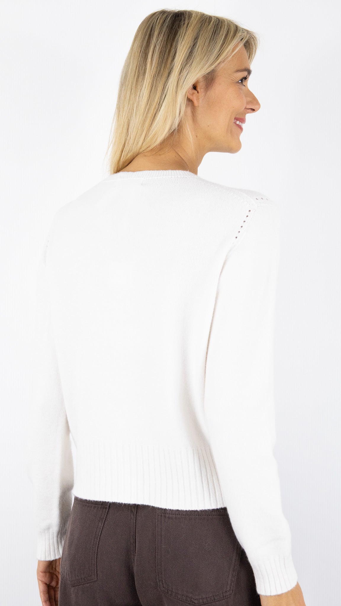 PULL COL V MAX ET ENJOY 570951#color_BLANC