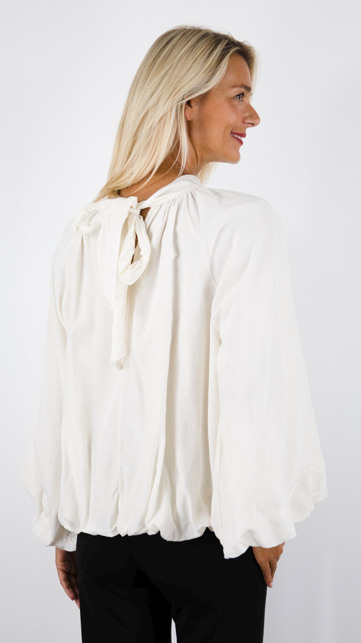 BLOUSE AMPLE PLISSEE CEREMONIE POUR FEMME VOUS 15438#COLOR_ECRU