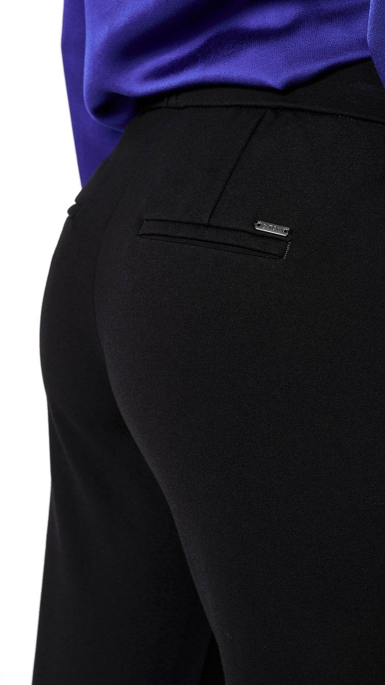 PANTALON FLARE EN JERSEY TONI 61-02 1213-61 JENNY WIDE#COLOR_891/BLACK
