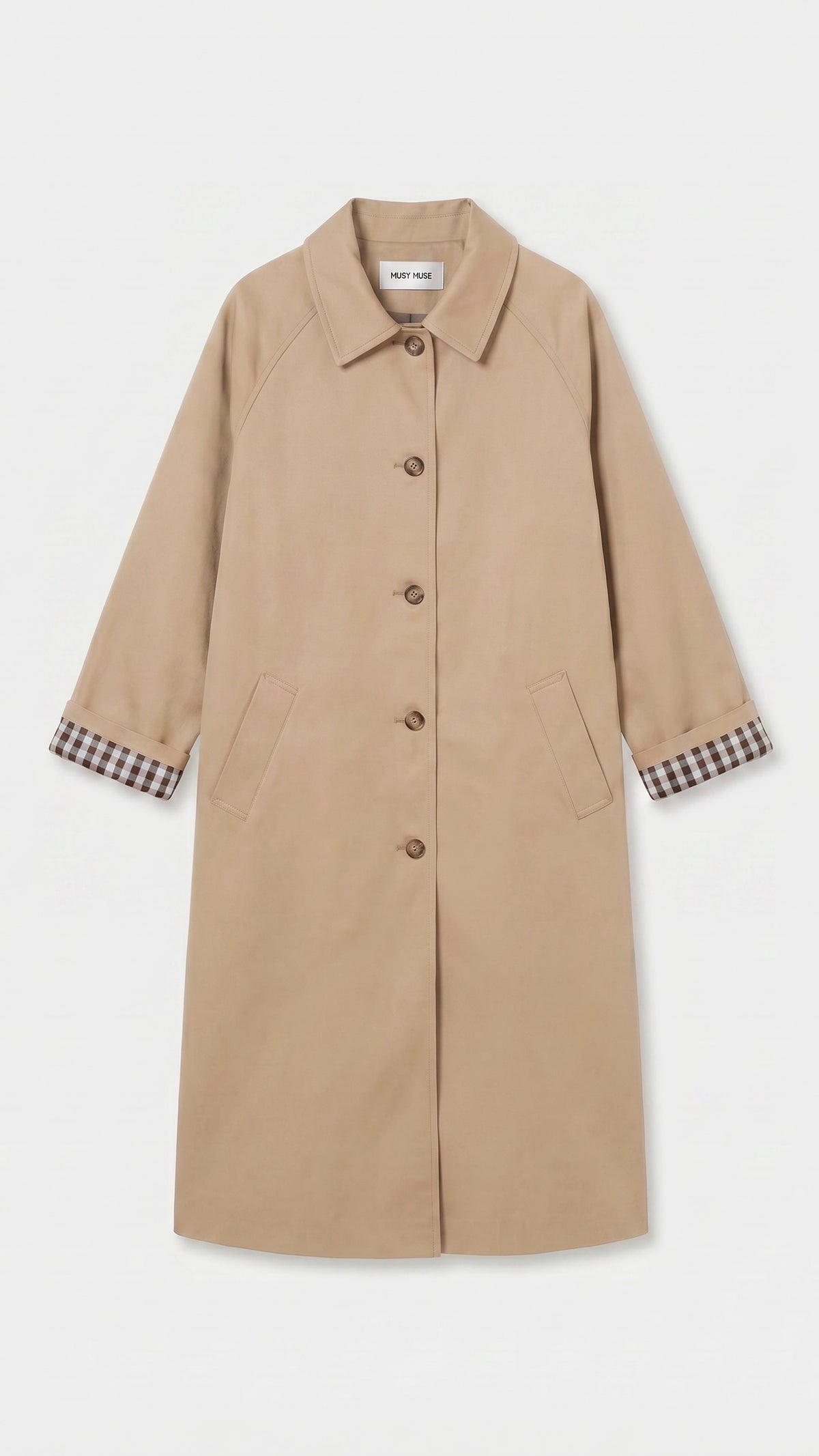 MANTEAU IMPER LONG BEIGE POUR FEMME MUSY MUSE 6501 