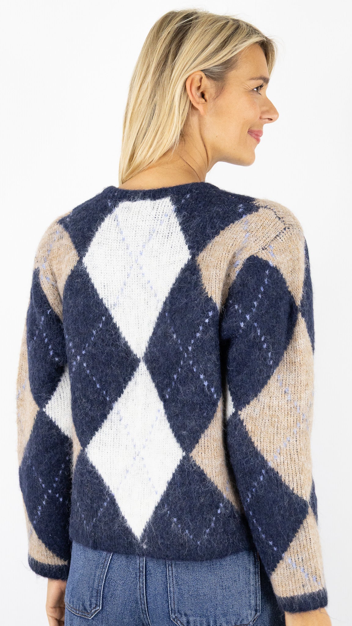 CARDIGAN JACQUARD LILI ET LALA 65128 MARINE