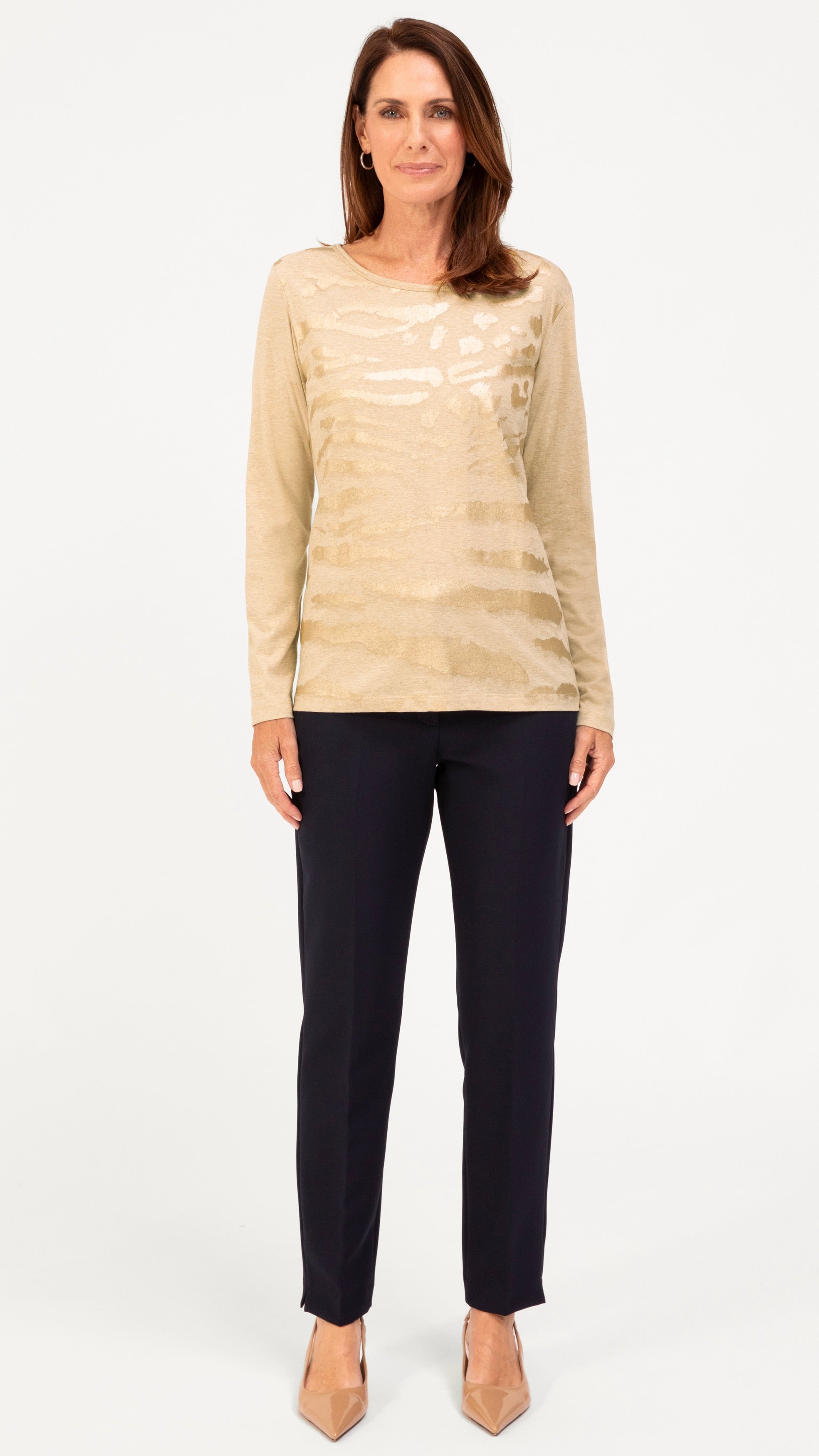 TEE-SHIRT IMPRIME EN COTON COFFEE FEMME BIANCA DAMI 66063