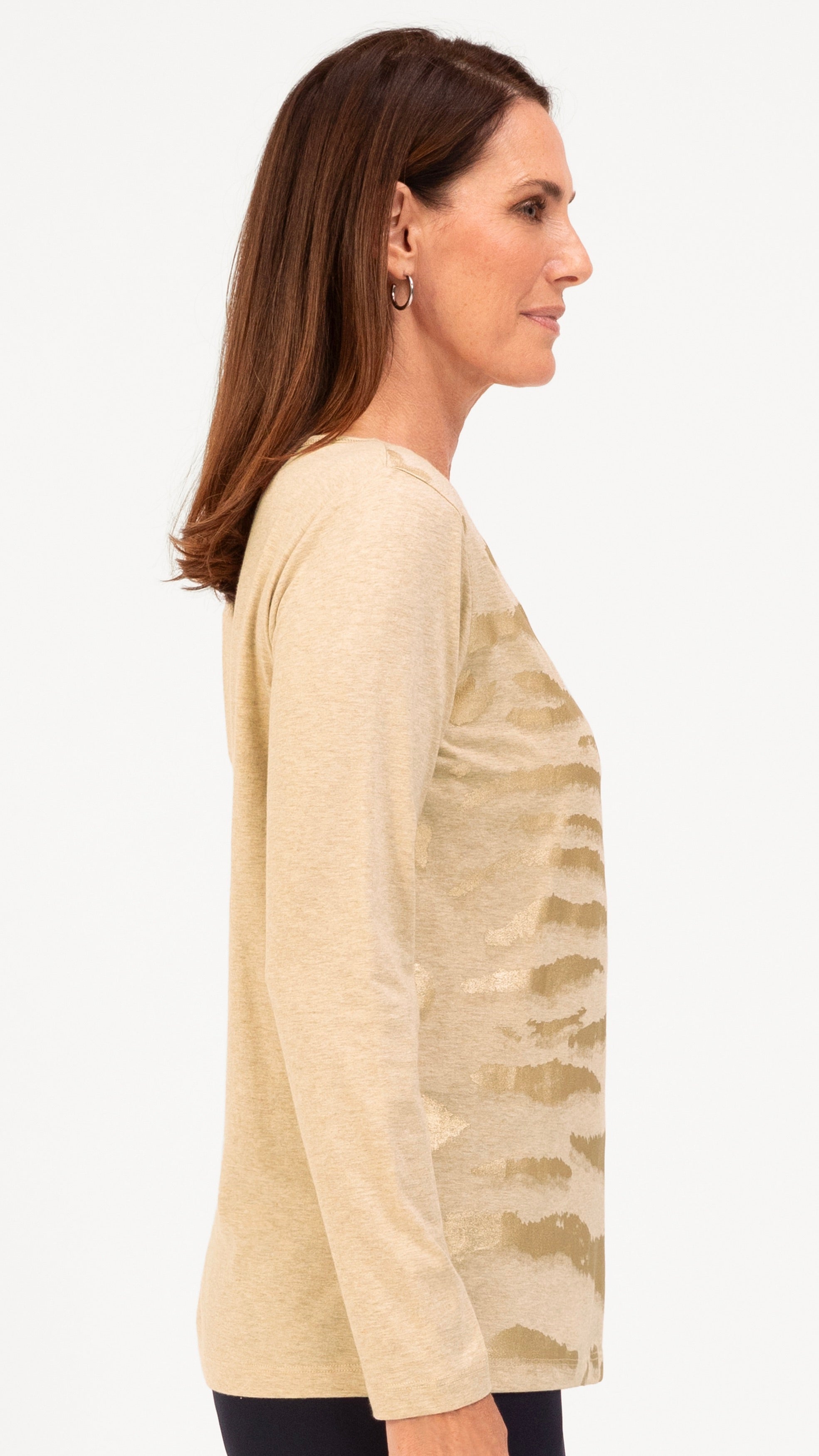 TEE-SHIRT IMPRIME EN COTON COFFEE FEMME BIANCA DAMI 66063