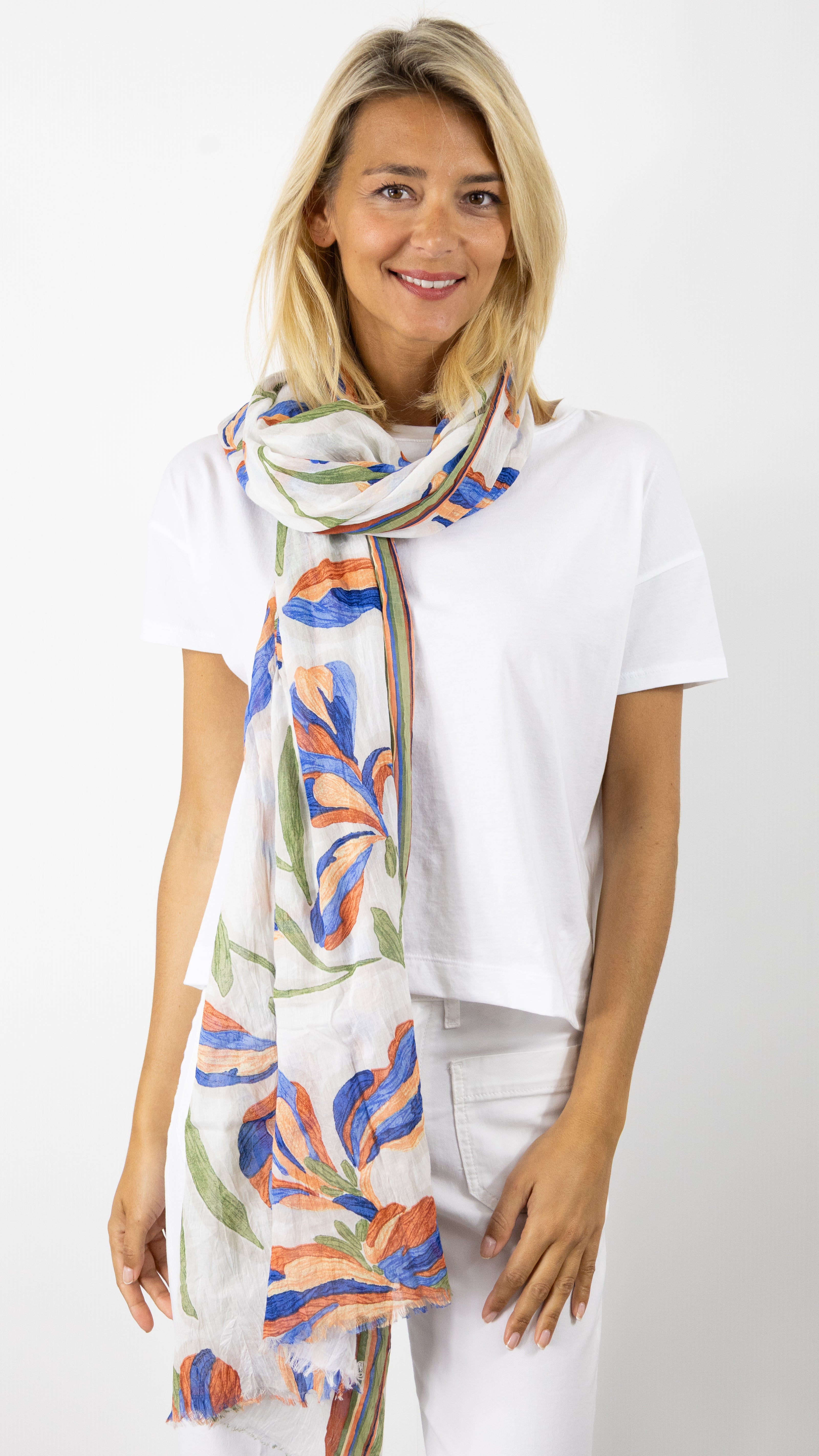 ETOLE EN COTON IMPRIME GRANDE FLEUR ATOLL 66961 