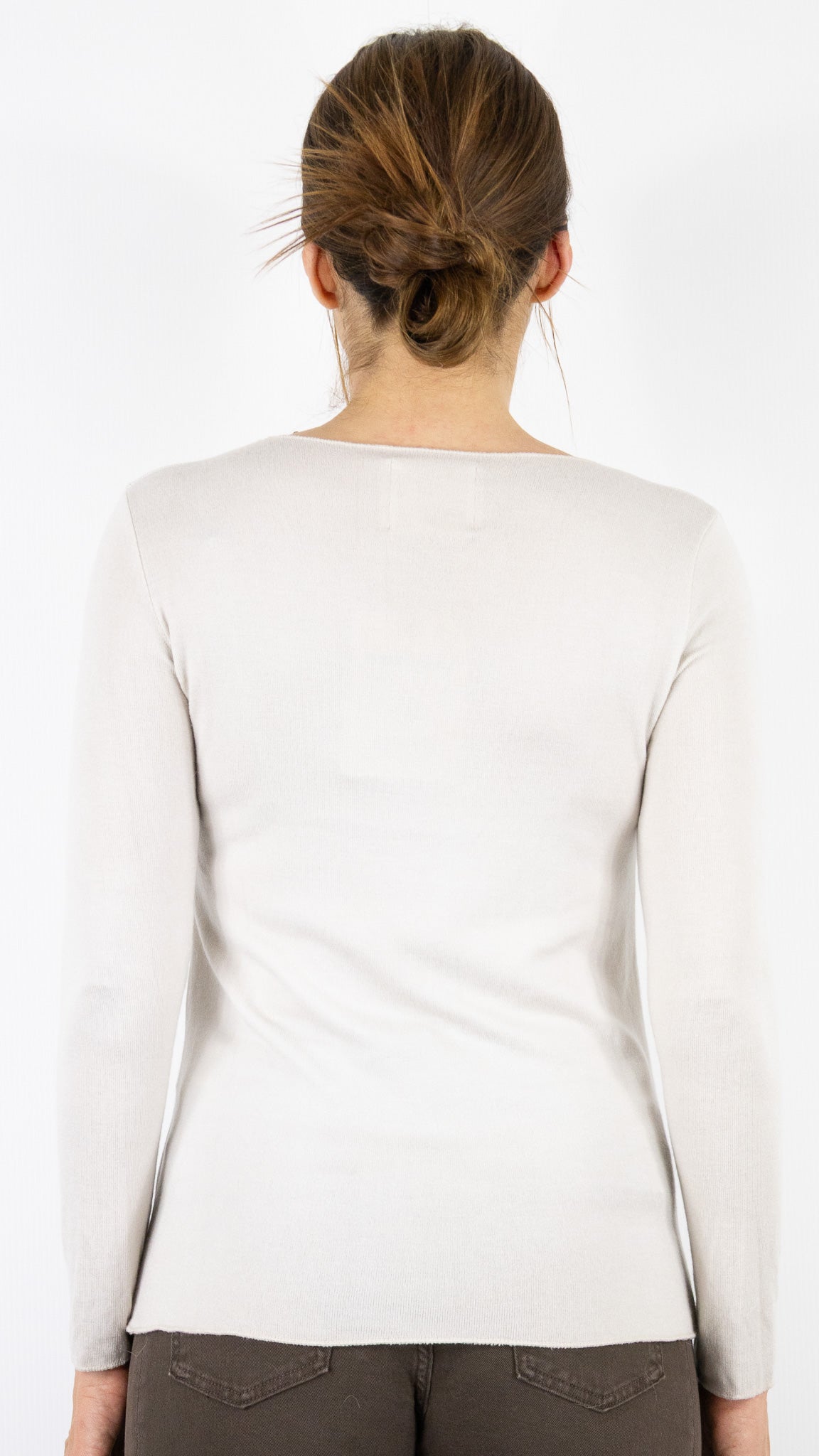 TEE SHIRT V SOUS PULL STUDIO PARISIEN 6789/1#COLOR_BEIGE