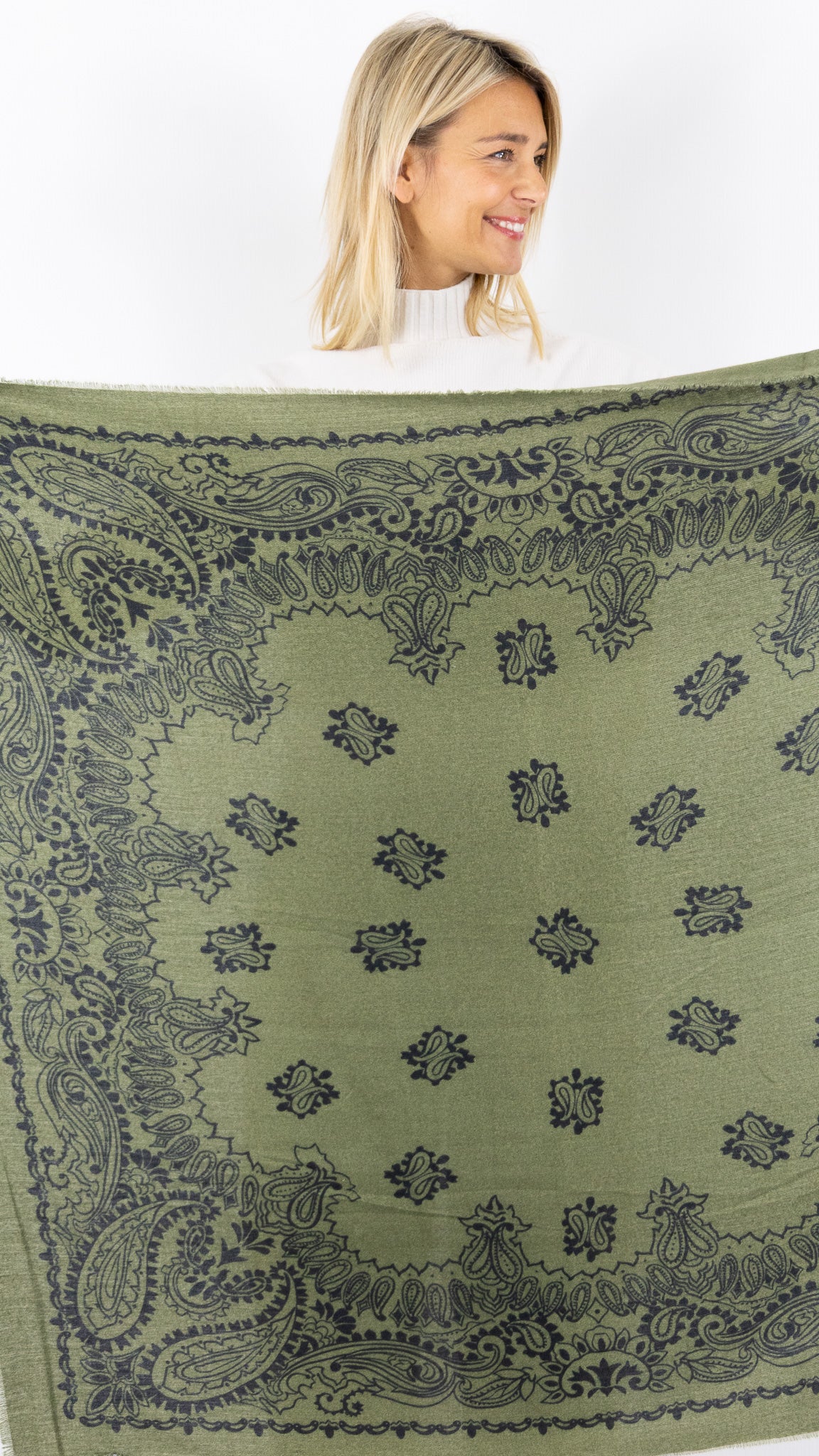 ECHARPE IMPRIME FEMME 70709 VOUS#color_KAKI