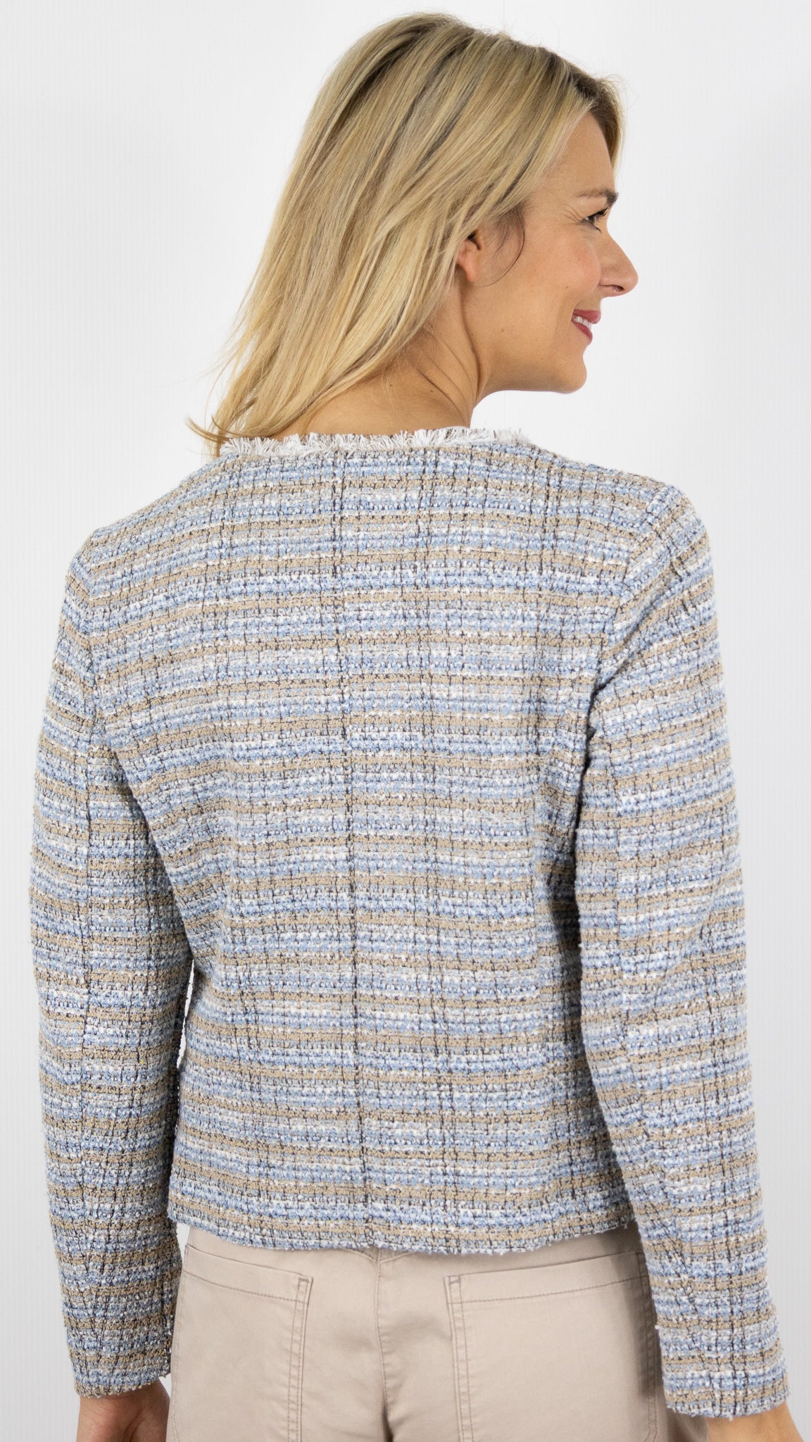 VESTE BOUCLETTE COURTE BEIGE ET CIEL FEMME BIANCA KHATY 74037