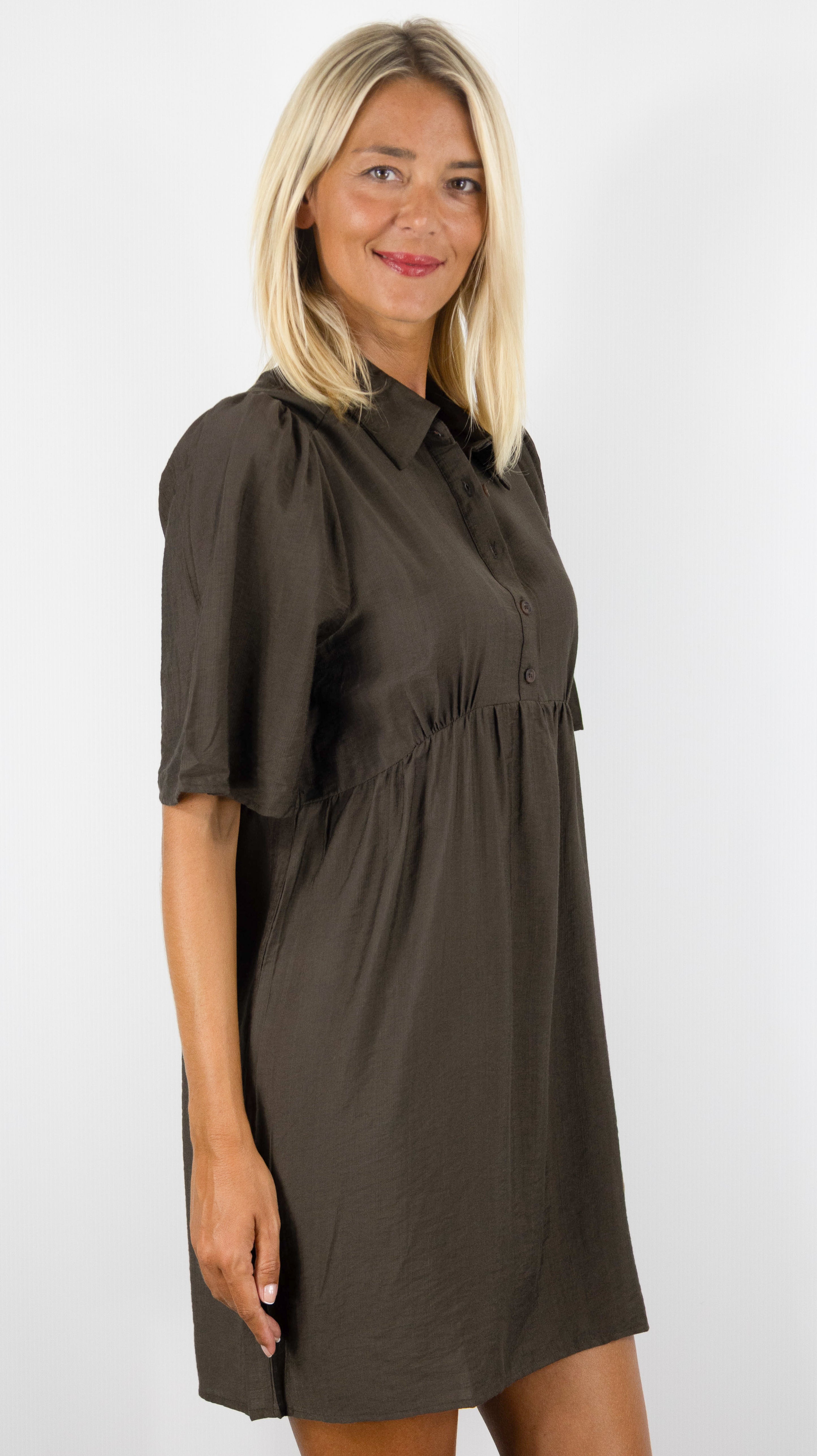 ROBE COURTE CHEMISE FLUIDE POUR FEMME CHOCO SWEEWE 75450