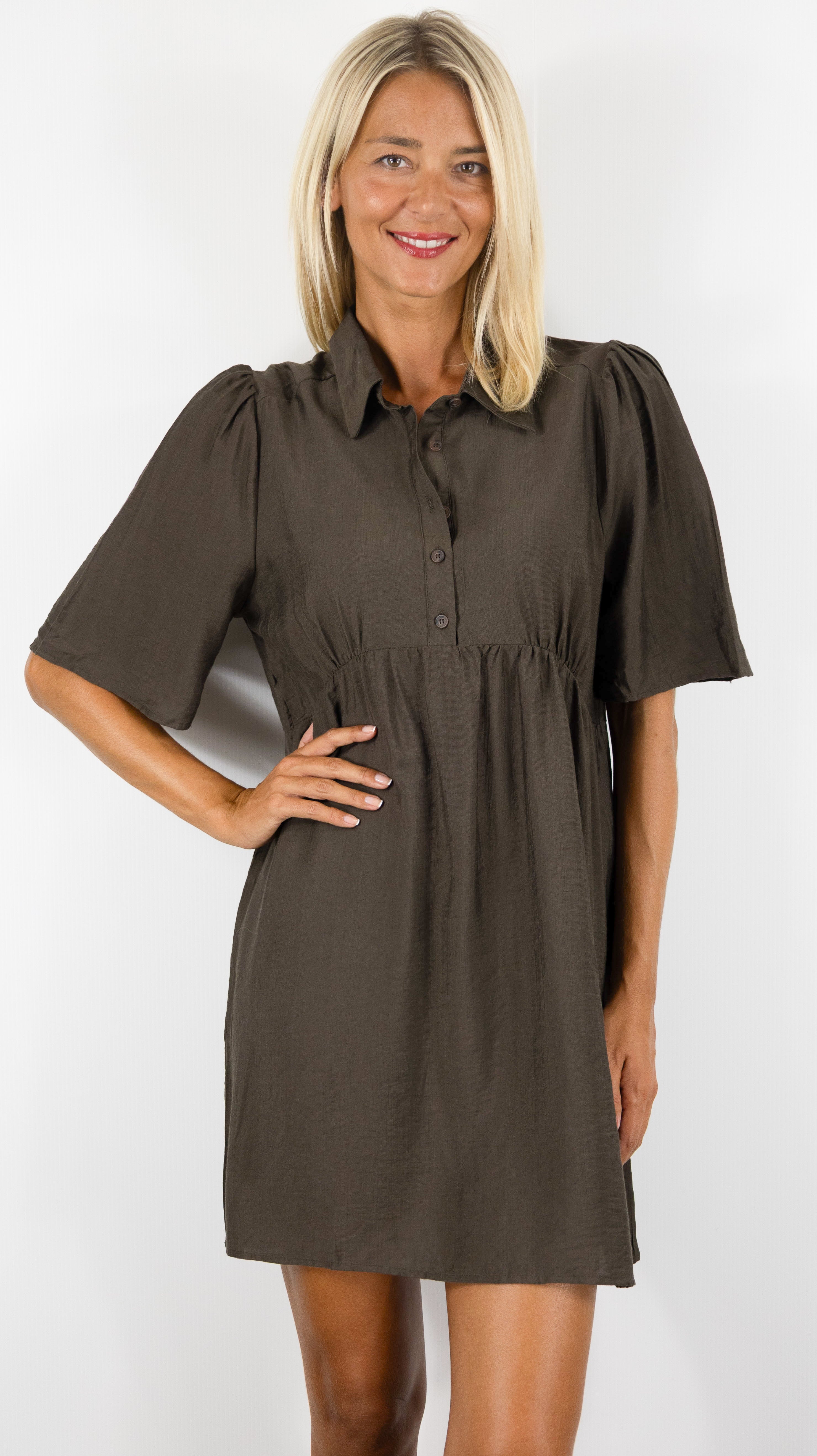 ROBE COURTE CHEMISE FLUIDE POUR FEMME CHOCO SWEEWE 75450