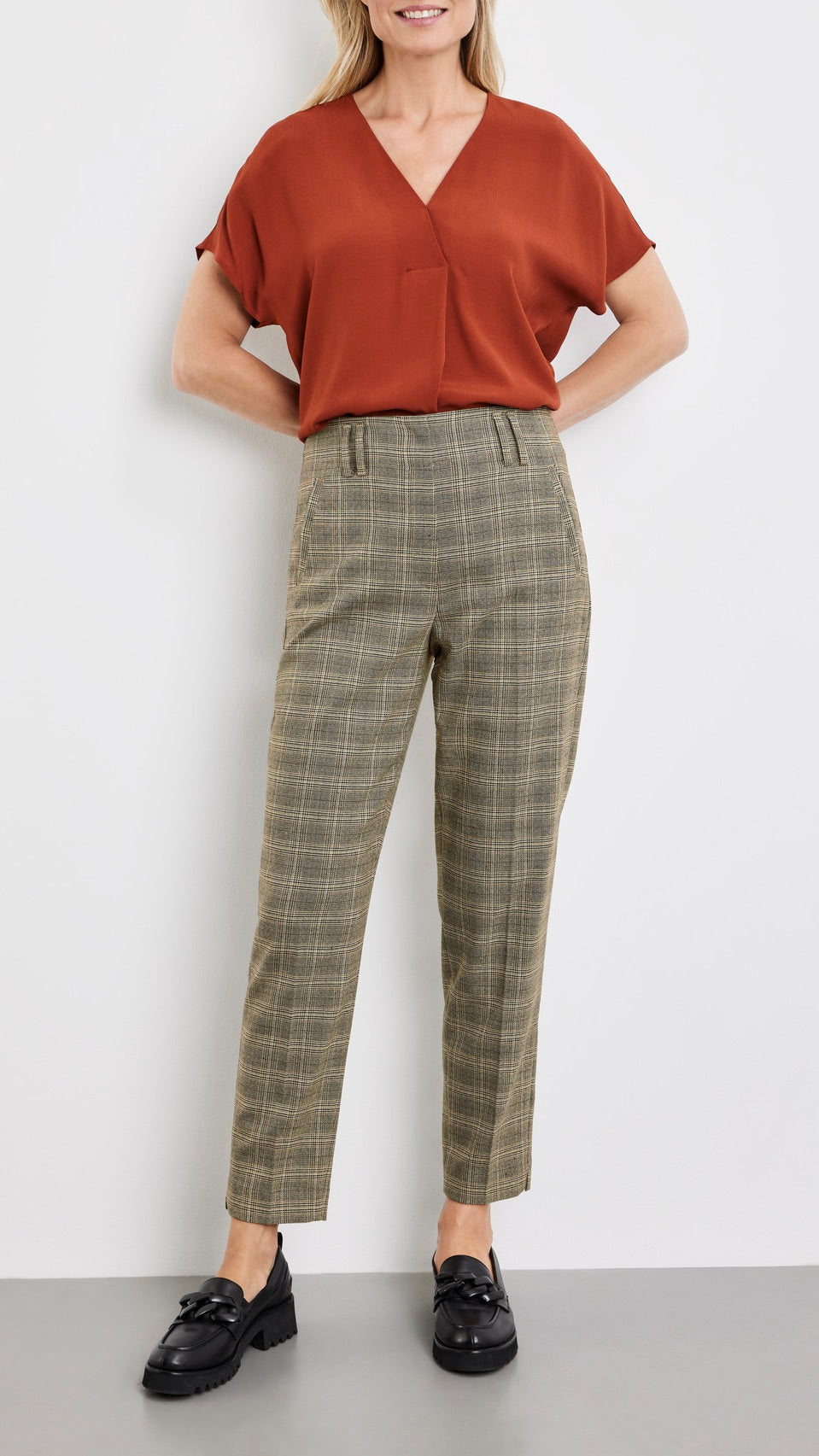 PANTALON 7/8 PRINCE DE GALLES GERRY WEBER 