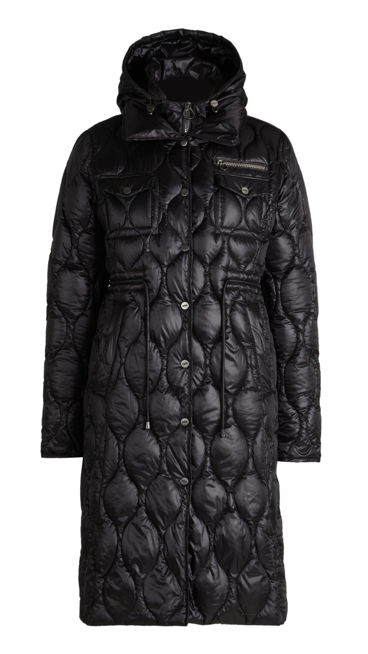 DOUDOUNE LONGUE MATELLASSÉEE NOIRE BETTY BARCLAY 7933/1575