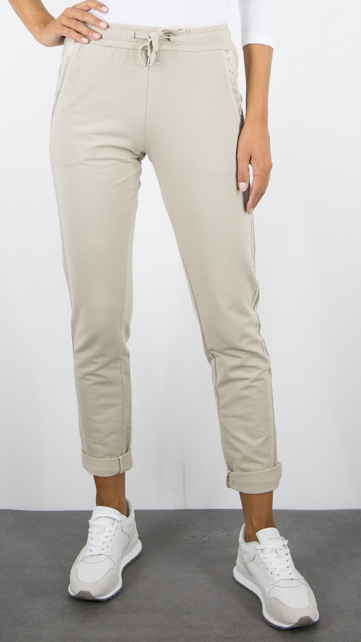 JOGGING EN COTON FEMME STUDIO PARISIEN 822739#COLOR_BEIGE