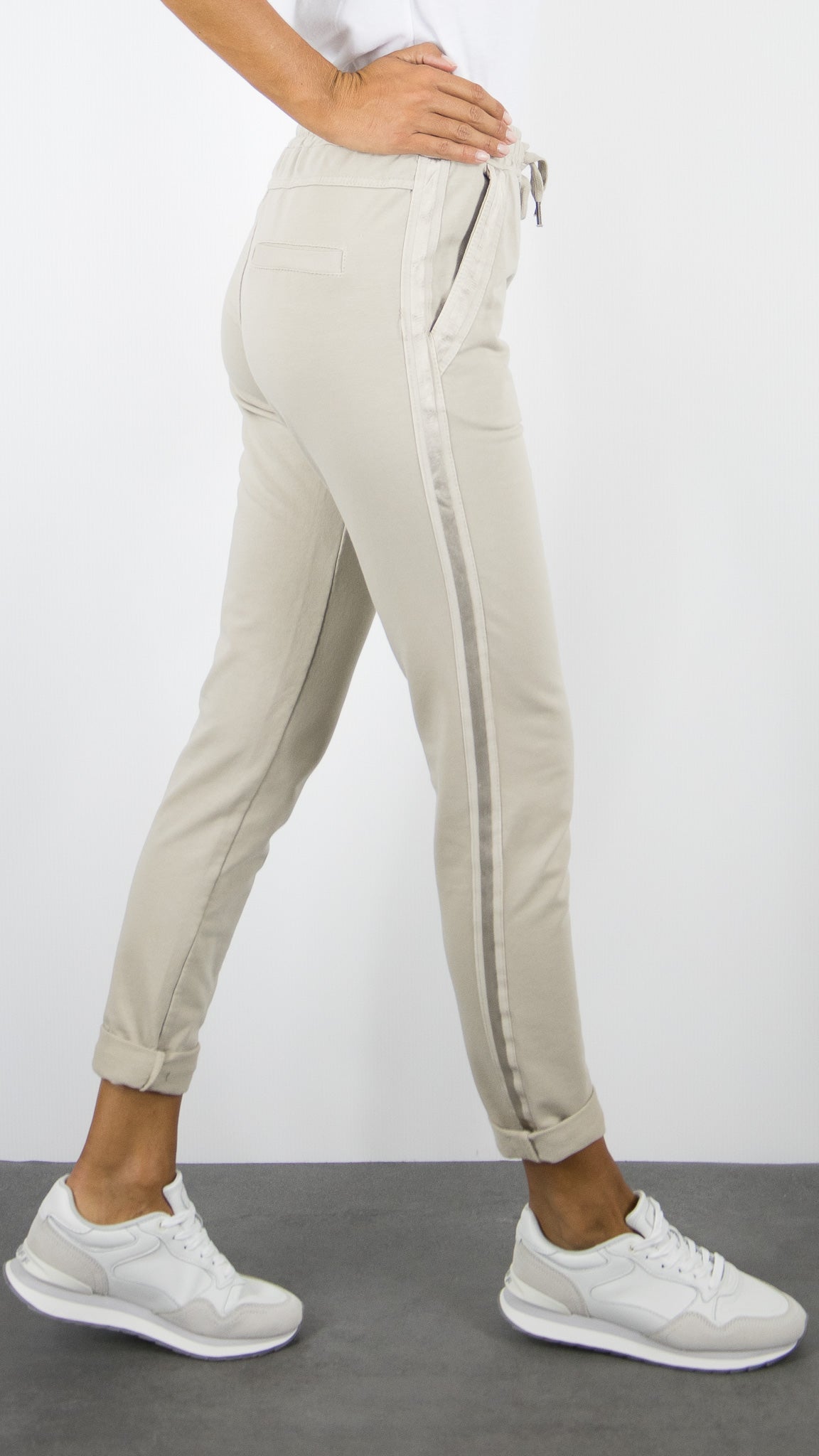 JOGGING EN COTON FEMME STUDIO PARISIEN 822739#COLOR_BEIGE