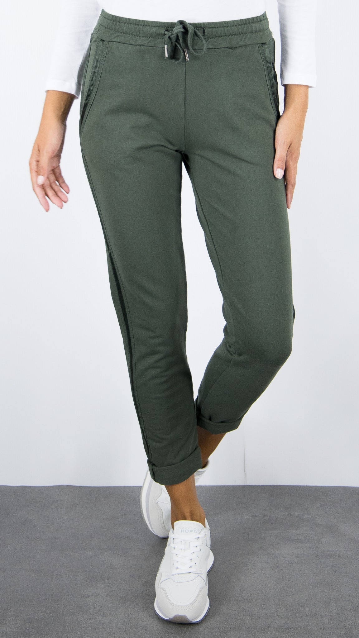 JOGGING EN COTON FEMME STUDIO PARISIEN 822739#COLOR_MIMETICO