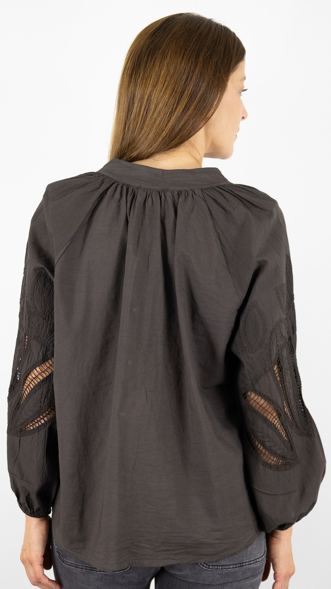 CHEMISE EVASEE BRODEE ANDROMEDE 829753#COLOR_CHOCO