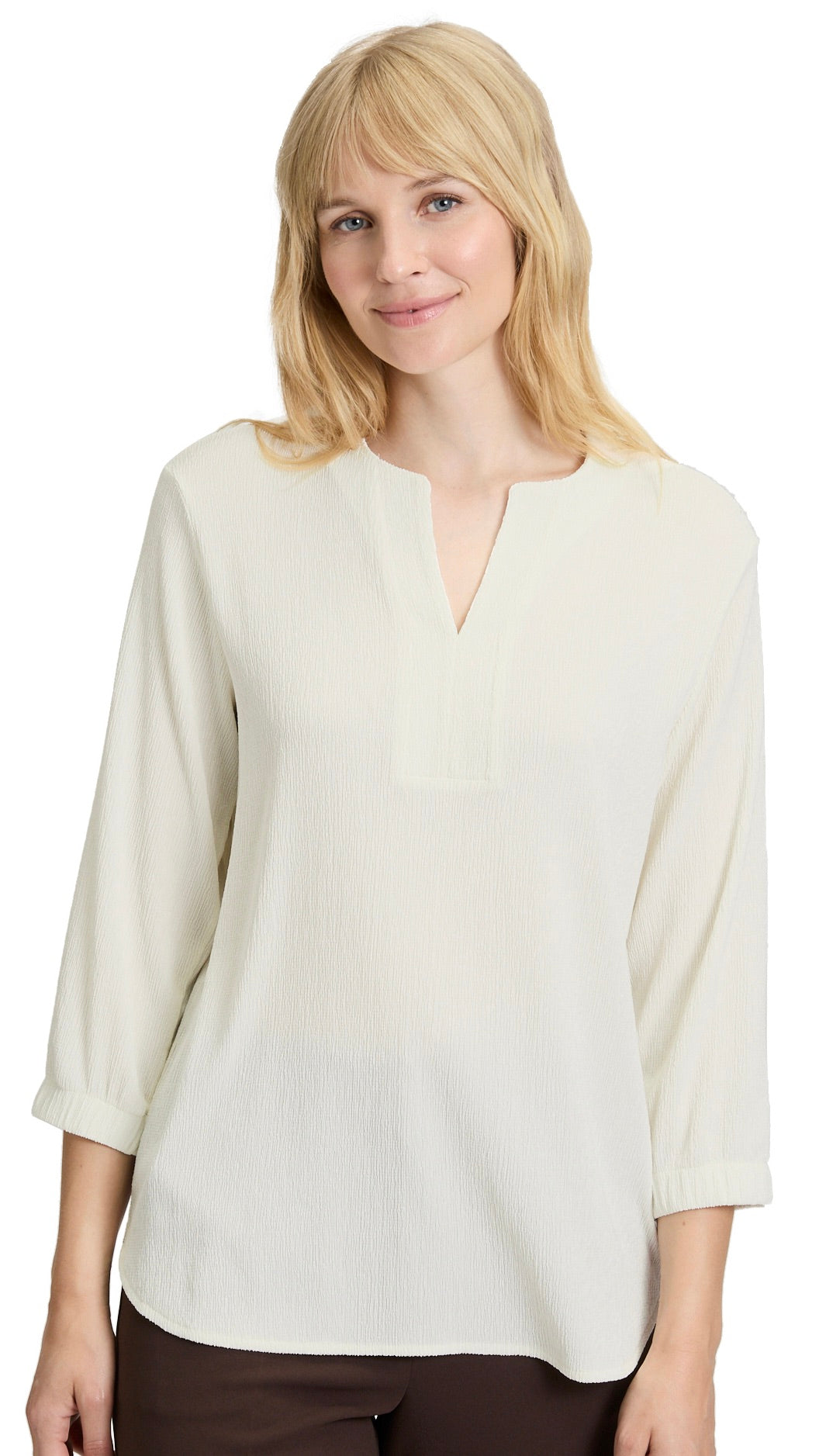 BLOUSE EN CREPE ECRU BETTY BARCLAY 8909/1468
