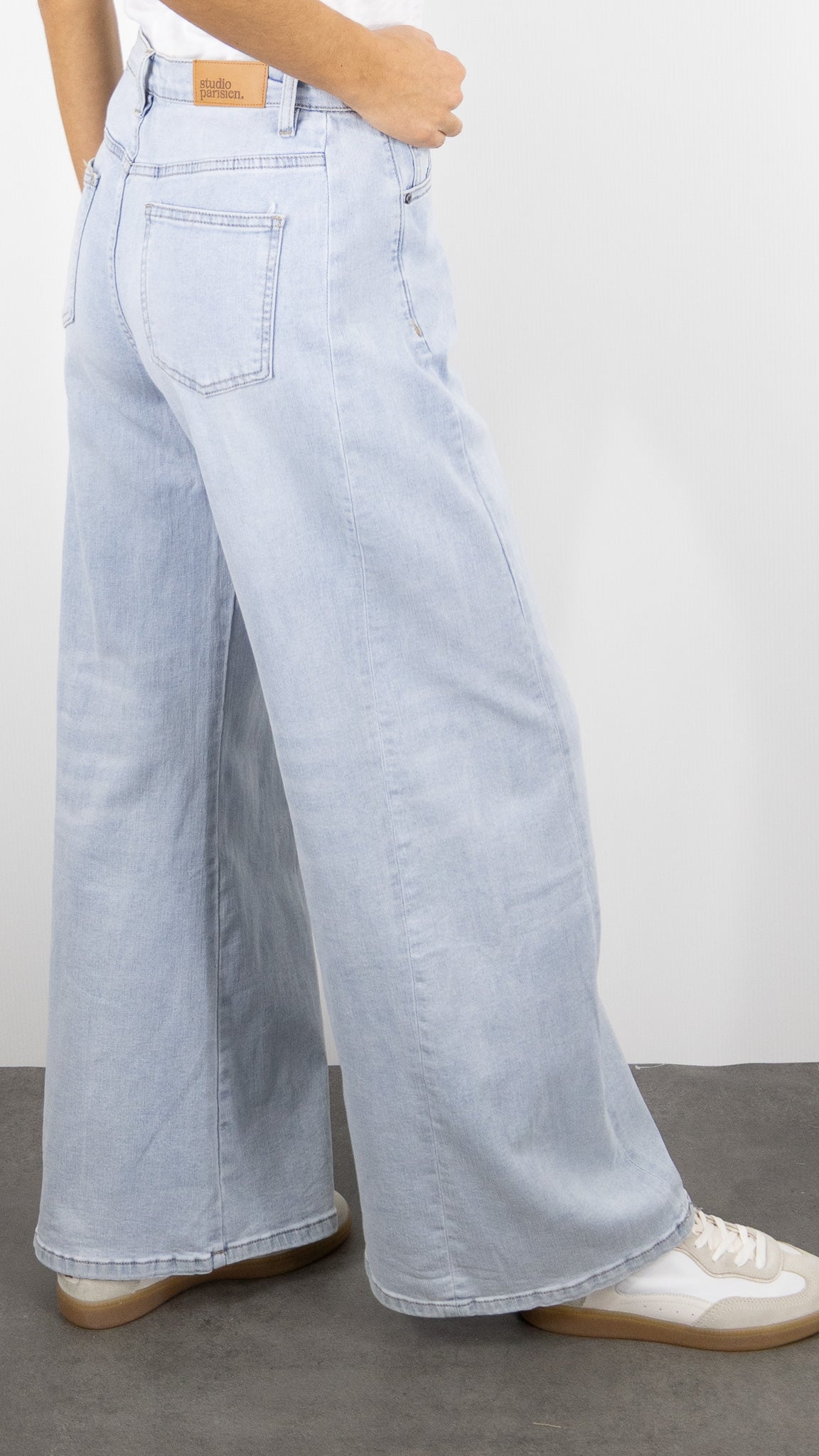 JEAN LARGE TAILLE MI HAUTE STUDIO PARISIEN 9211 BLEU