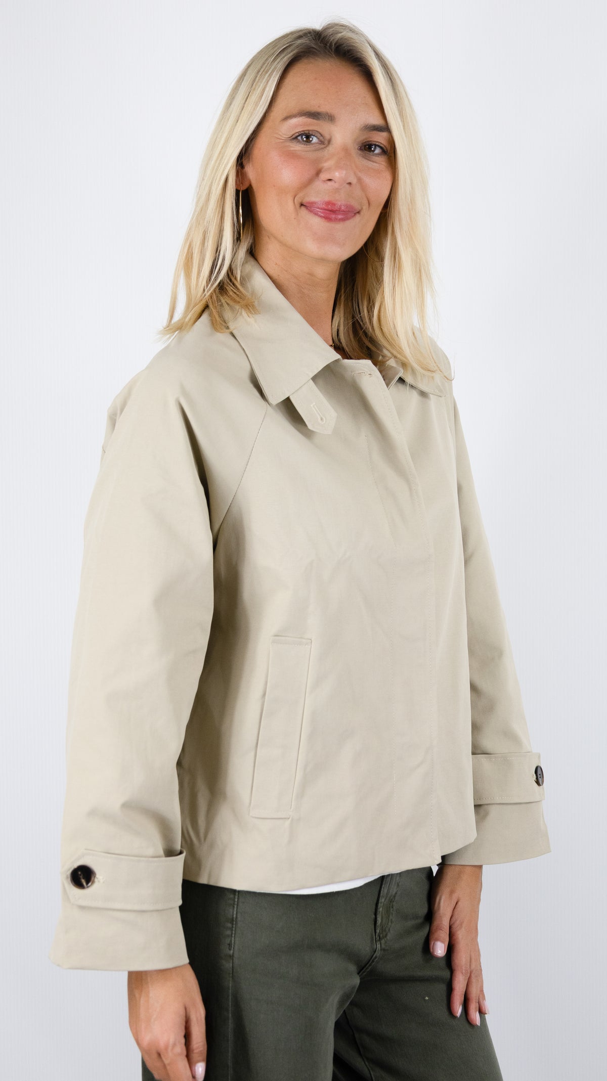 IMPER COURT EN COTON SEASON 16G272  BEIGE