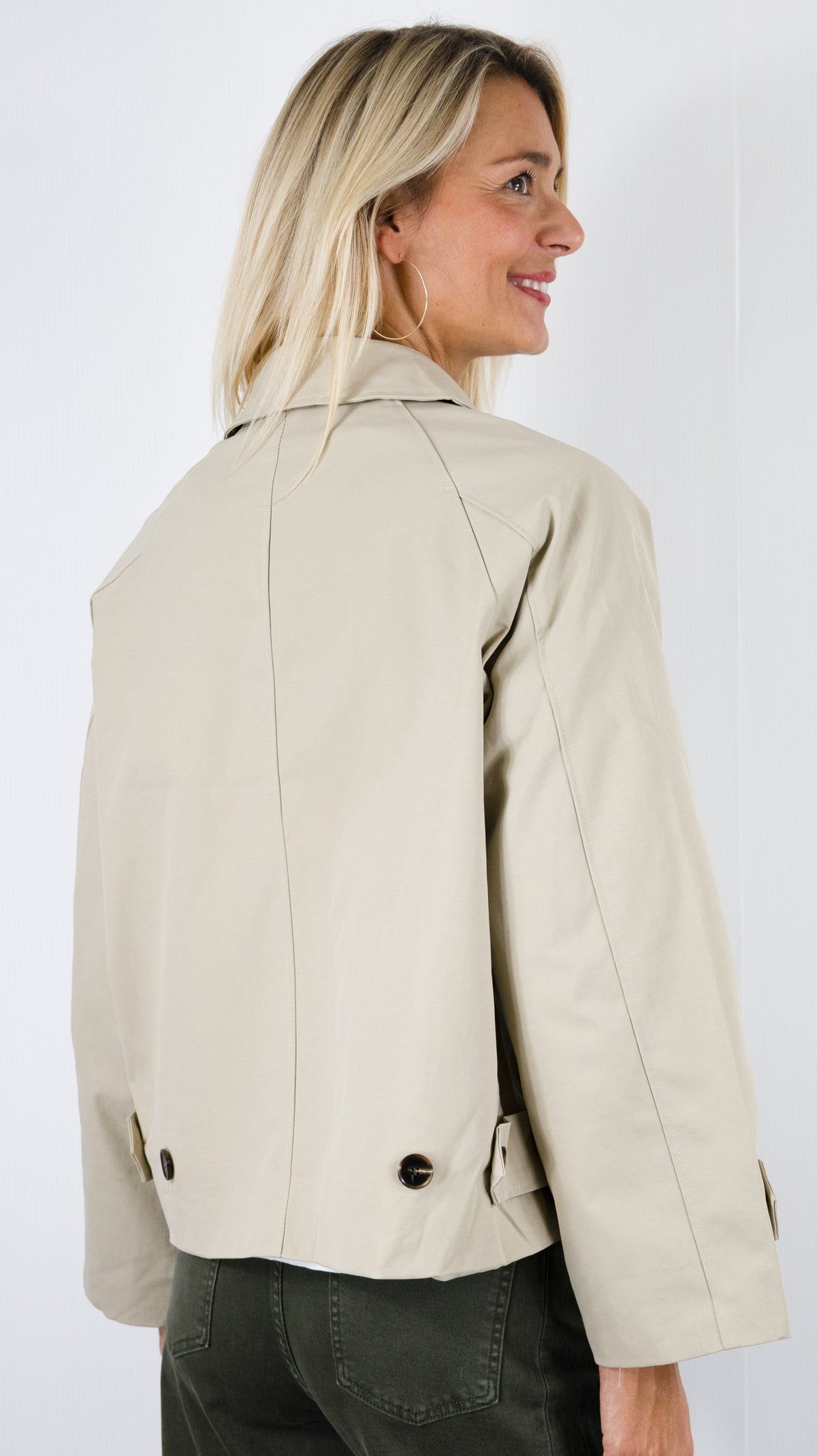 IMPER COURT EN COTON SEASON 16G272  BEIGE