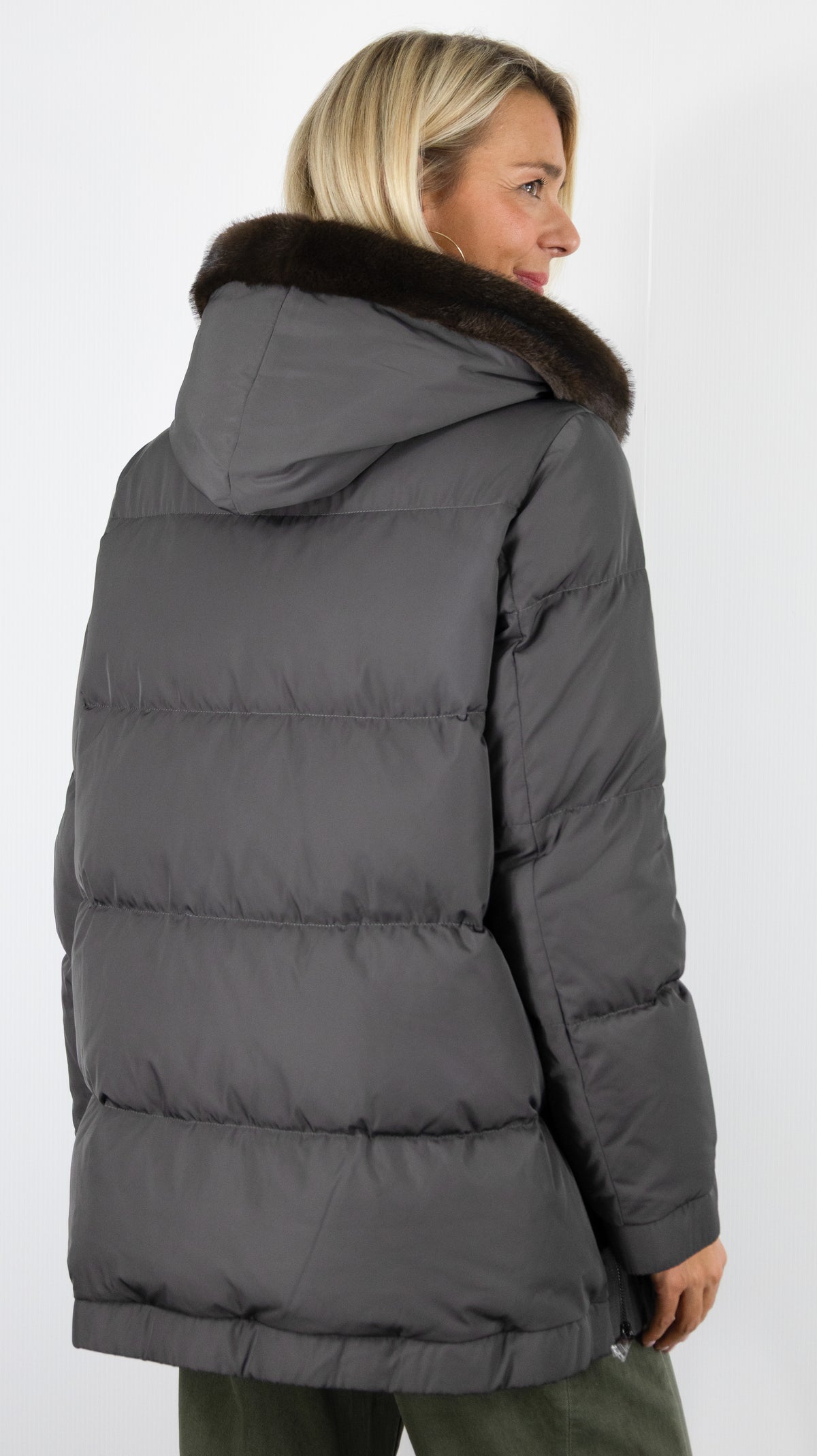 DOUDOUNE LOU ANDREA YZ204050-2#COLOR_GREY/GRIS TAUPE