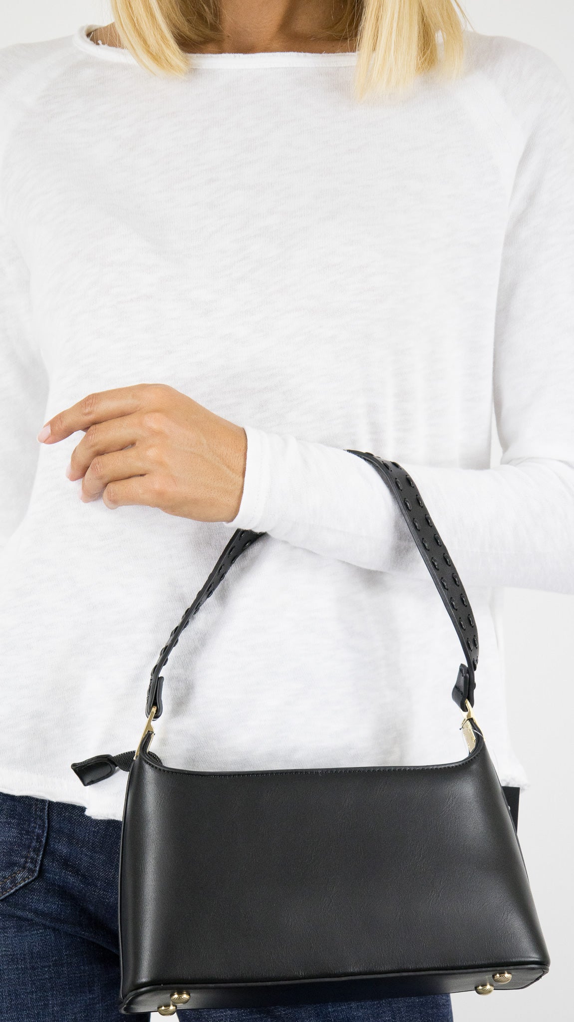 POCHETTE SAC RECTANGLE CUIR VEGAN VOUS A462#COLOR_NOIR