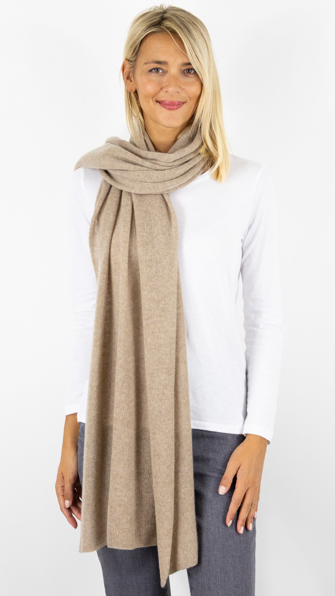 ECHARPE EN CACHEMIRE ESTHEME AC1005H#COLOR_23011/NOISETTE