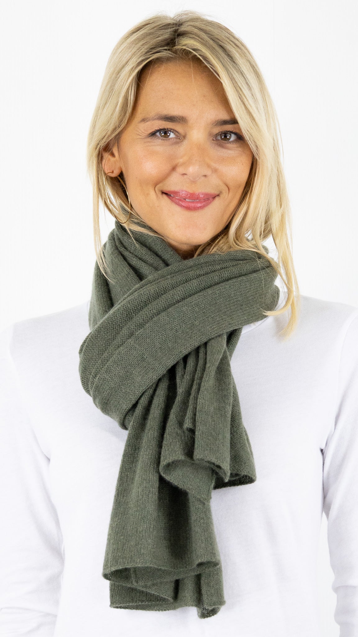 ECHARPE EN CACHEMIRE ESTHEME AC1005H#COLOR_2109/VEGETAL
