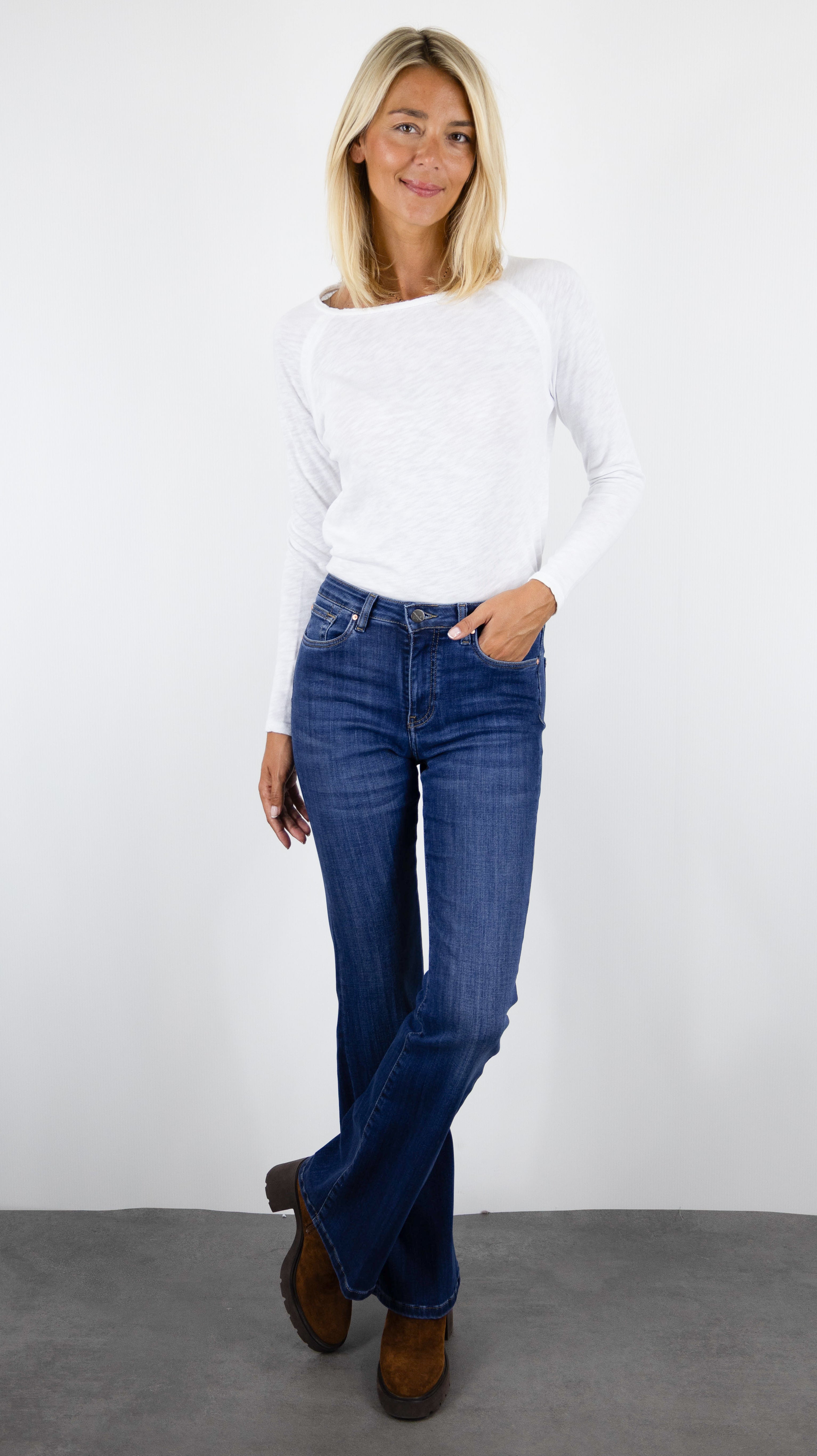 JEANS EVASE POUR FEMME WORM VINTAGE  DENIM STUDIO ADLEY 32