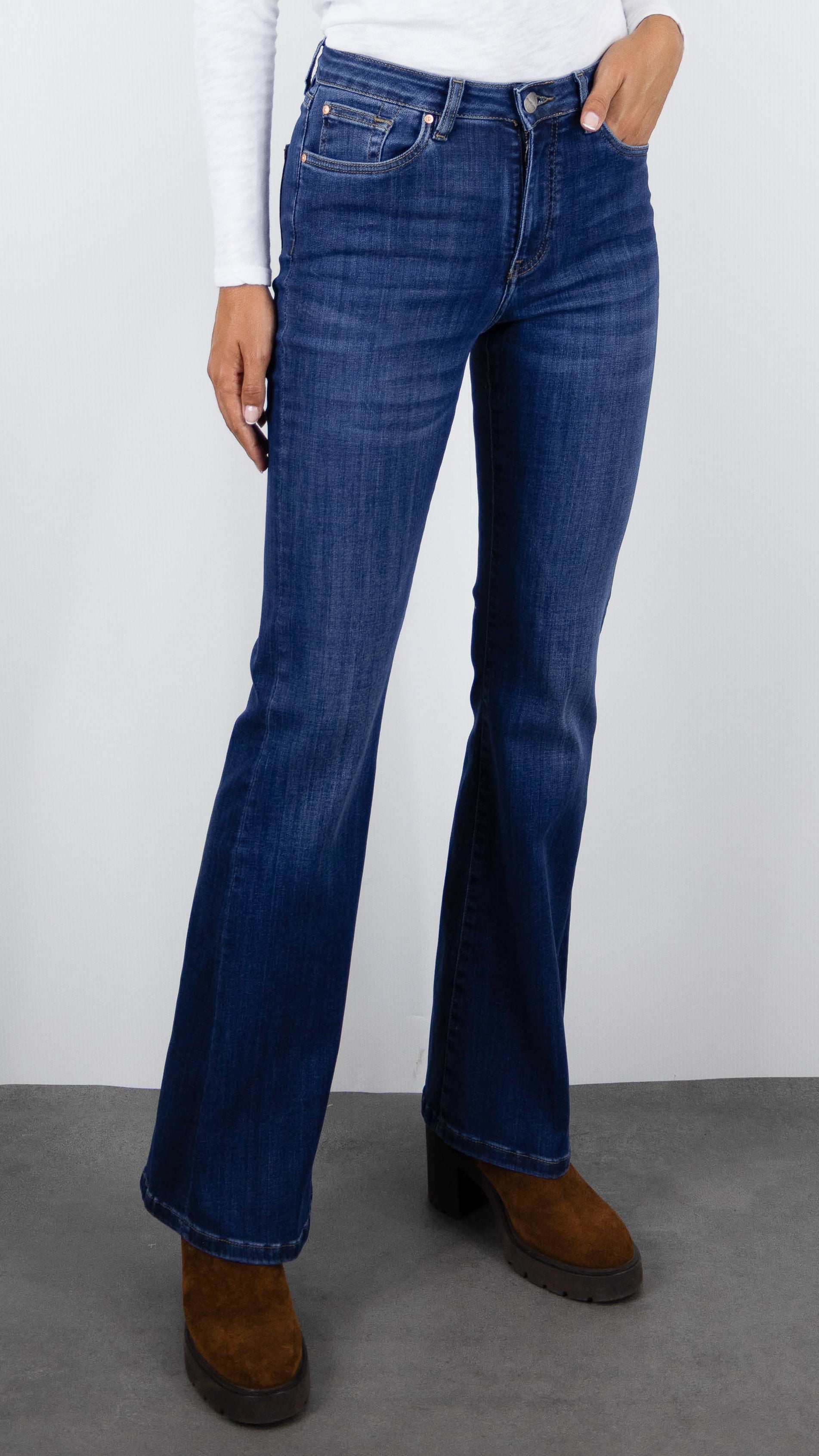 JEANS EVASE POUR FEMME WORM VINTAGE  DENIM STUDIO ADLEY 32