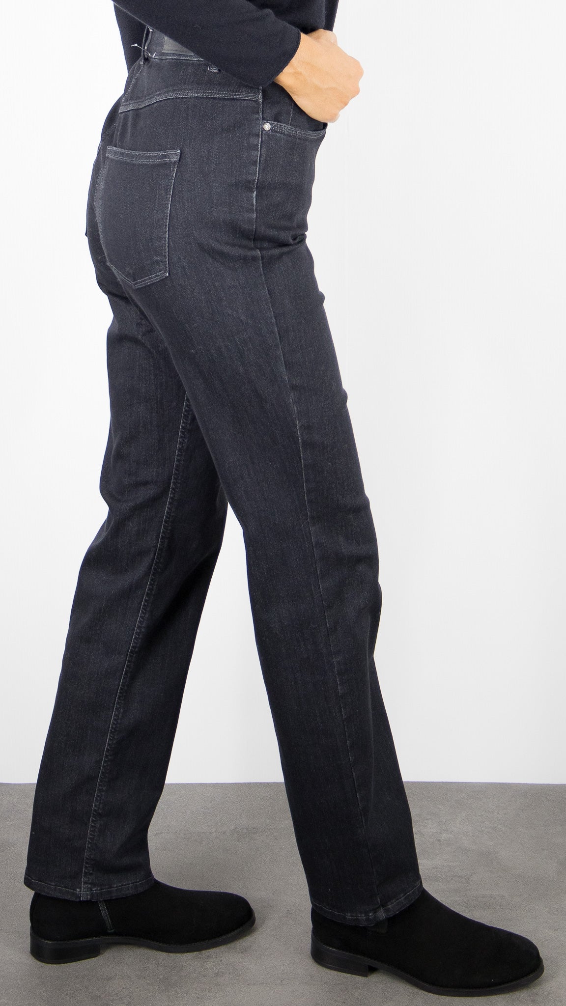 JEANS DROIT NOIR FEMME  BIANCA ARIZONA 60805