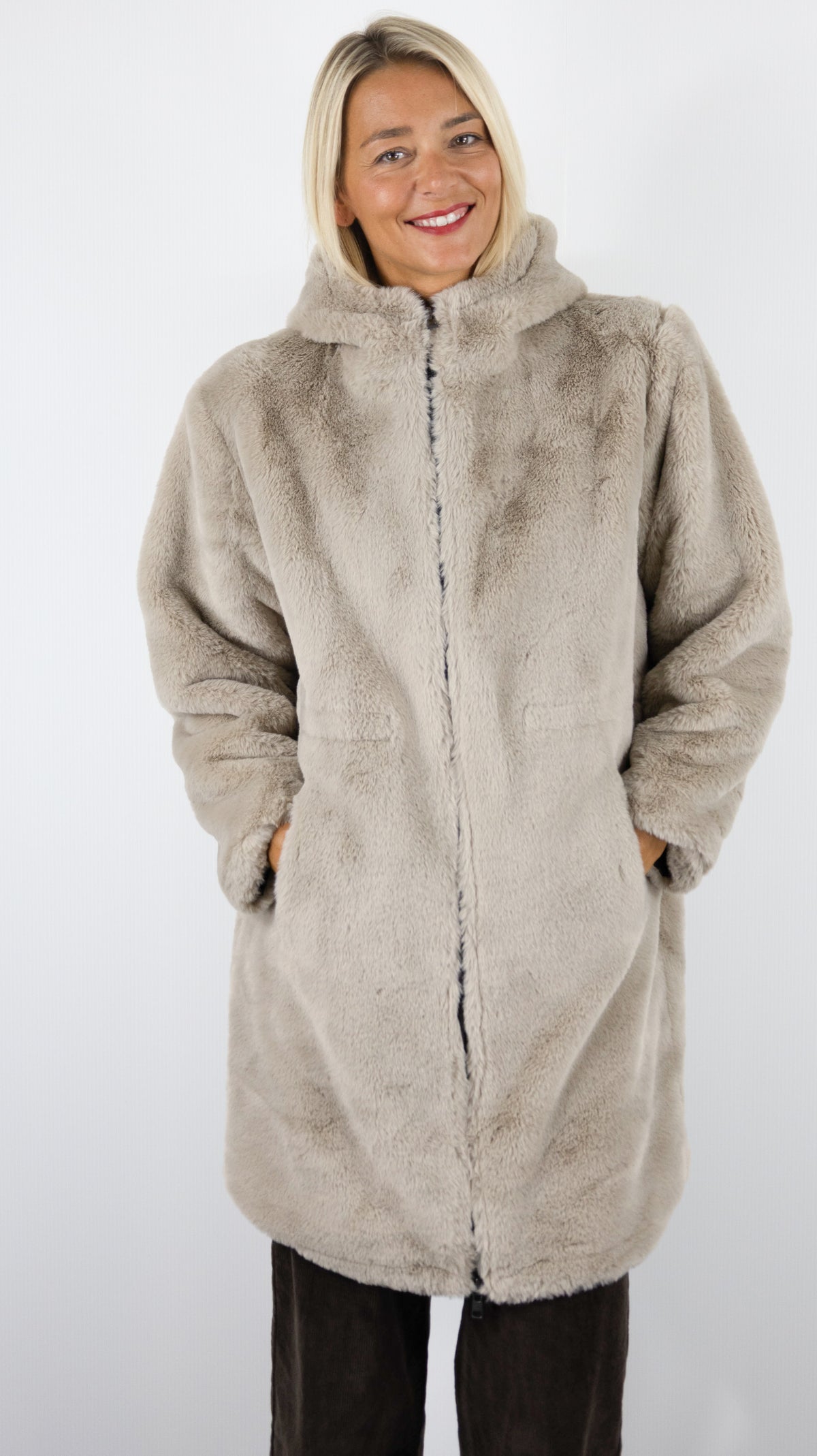 PARKA REVERSIBLE MARRON BEIGE POUR FEMME GERARD DAREL ANNY