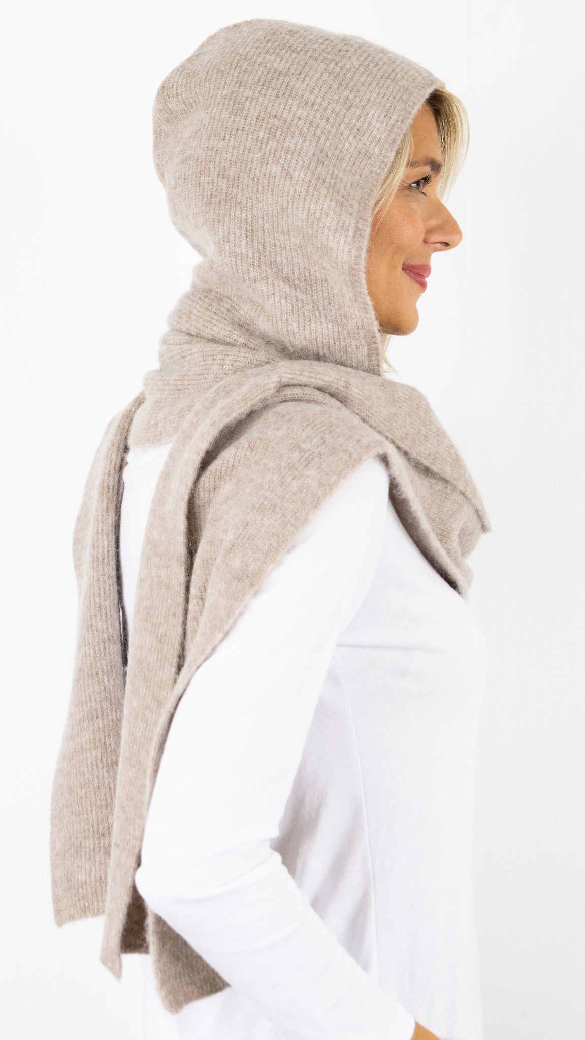 ECHARPE AVEC CAPUCHE INTEGREE EN LAINE ET ALPAGA POUR FEMME DES PETITS HAUTS AUDINE#COLOR_LOUP/BEIGE