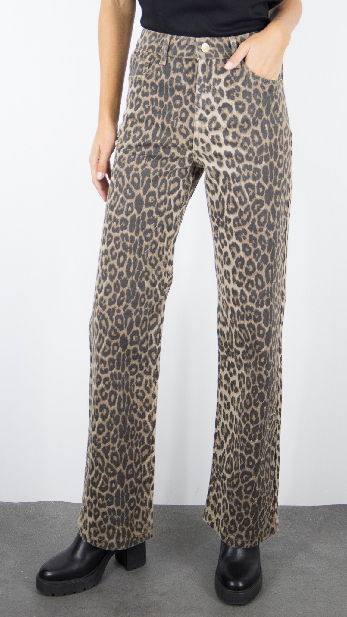PANTALON LEOPARD LARGE FEMME ORAIJE BARBARA 