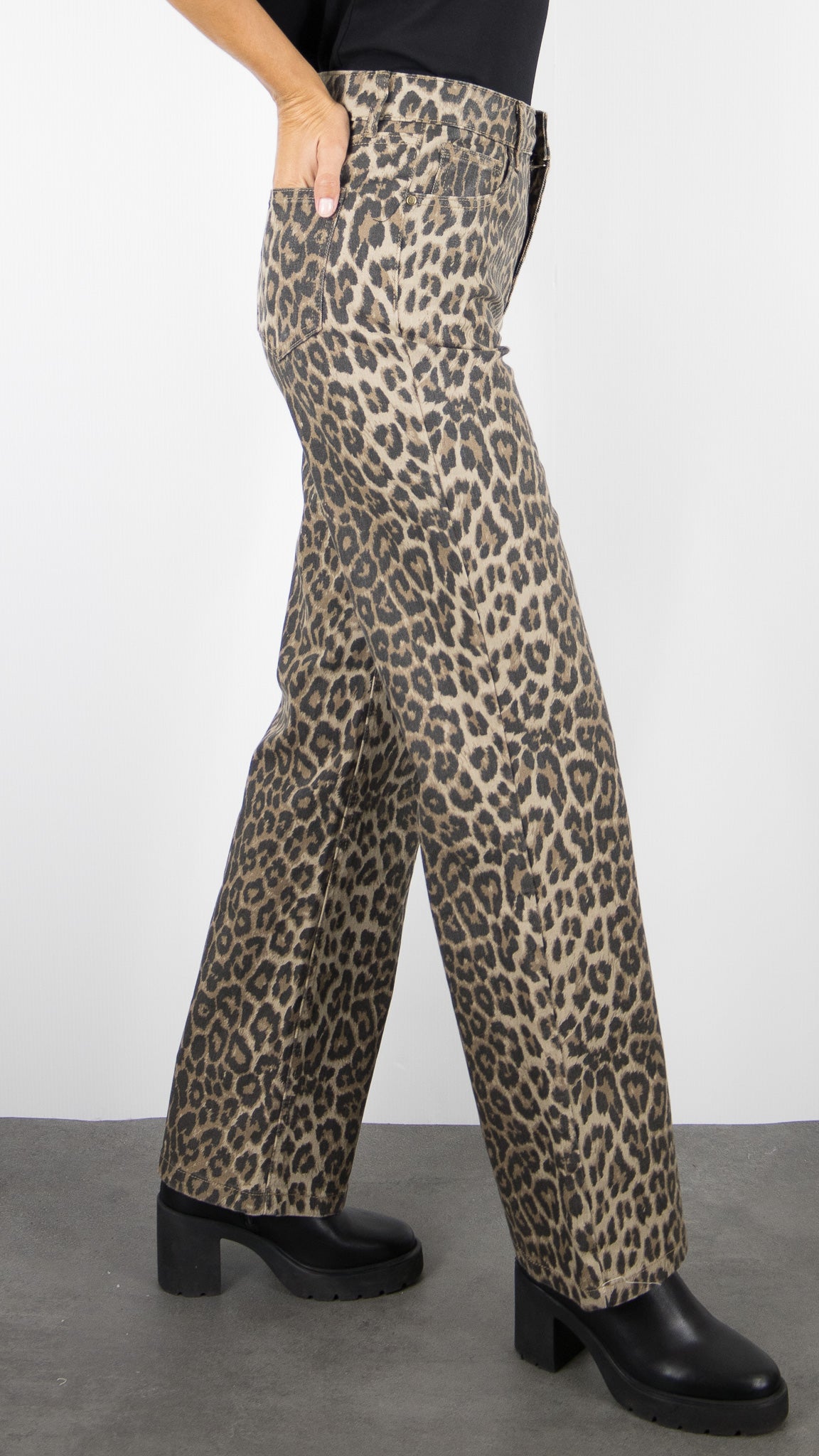 PANTALON LEOPARD LARGE FEMME ORAIJE BARBARA 