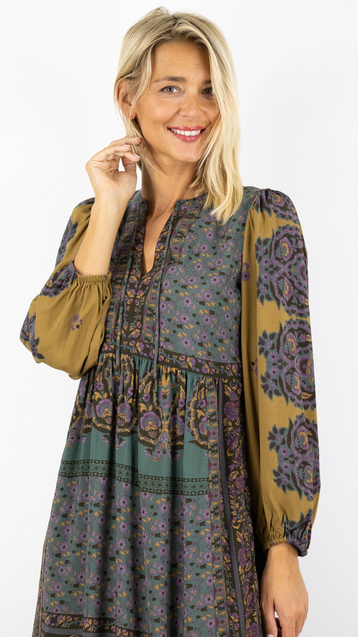 ROBE LONGUE FLUIDE IMPRIMEE BA&SH BARLEY