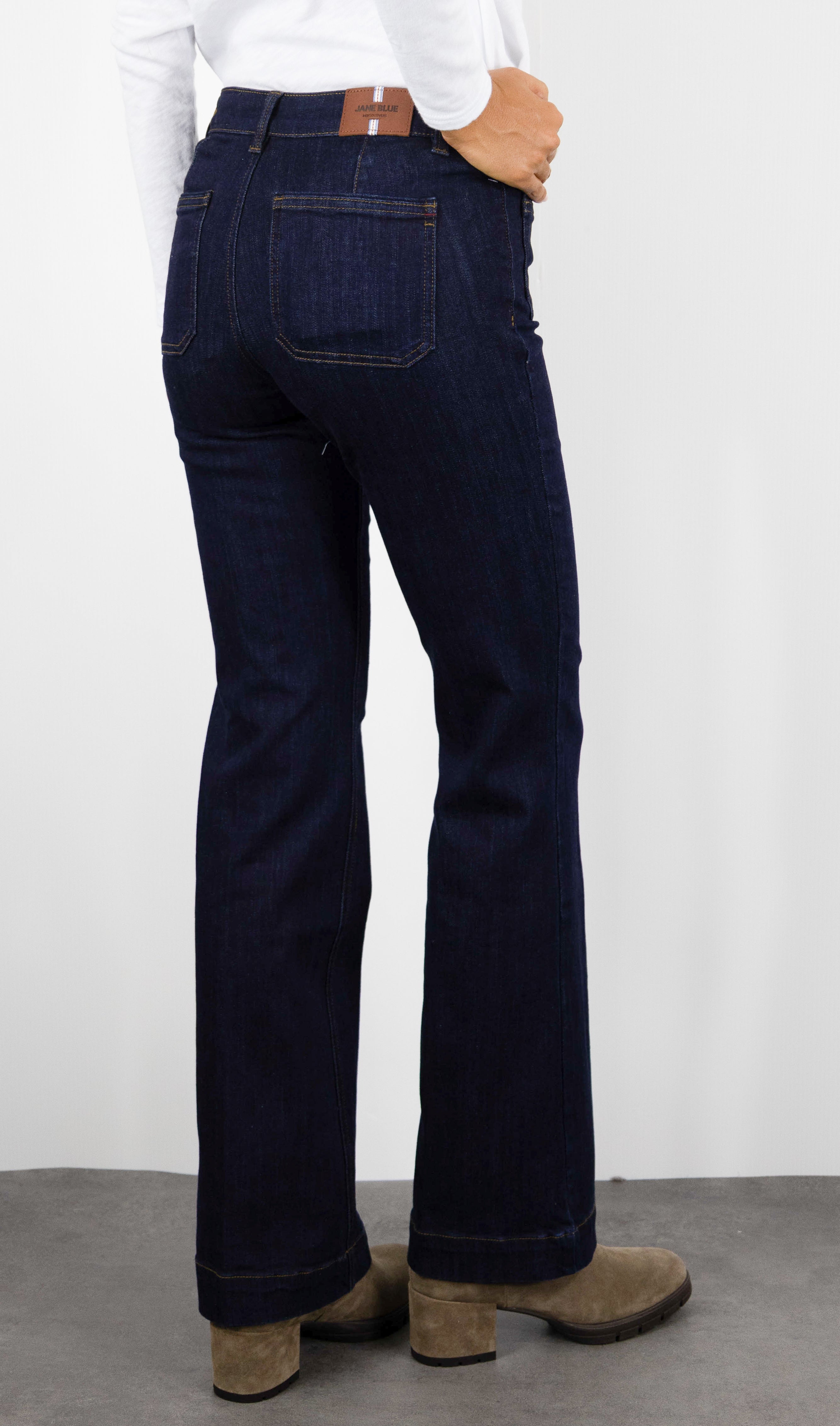 JEANS EVASE POUR FEMME JANE BLUE BASTILLE ALABAMA#COLOR_BLEU/RINSE WASH