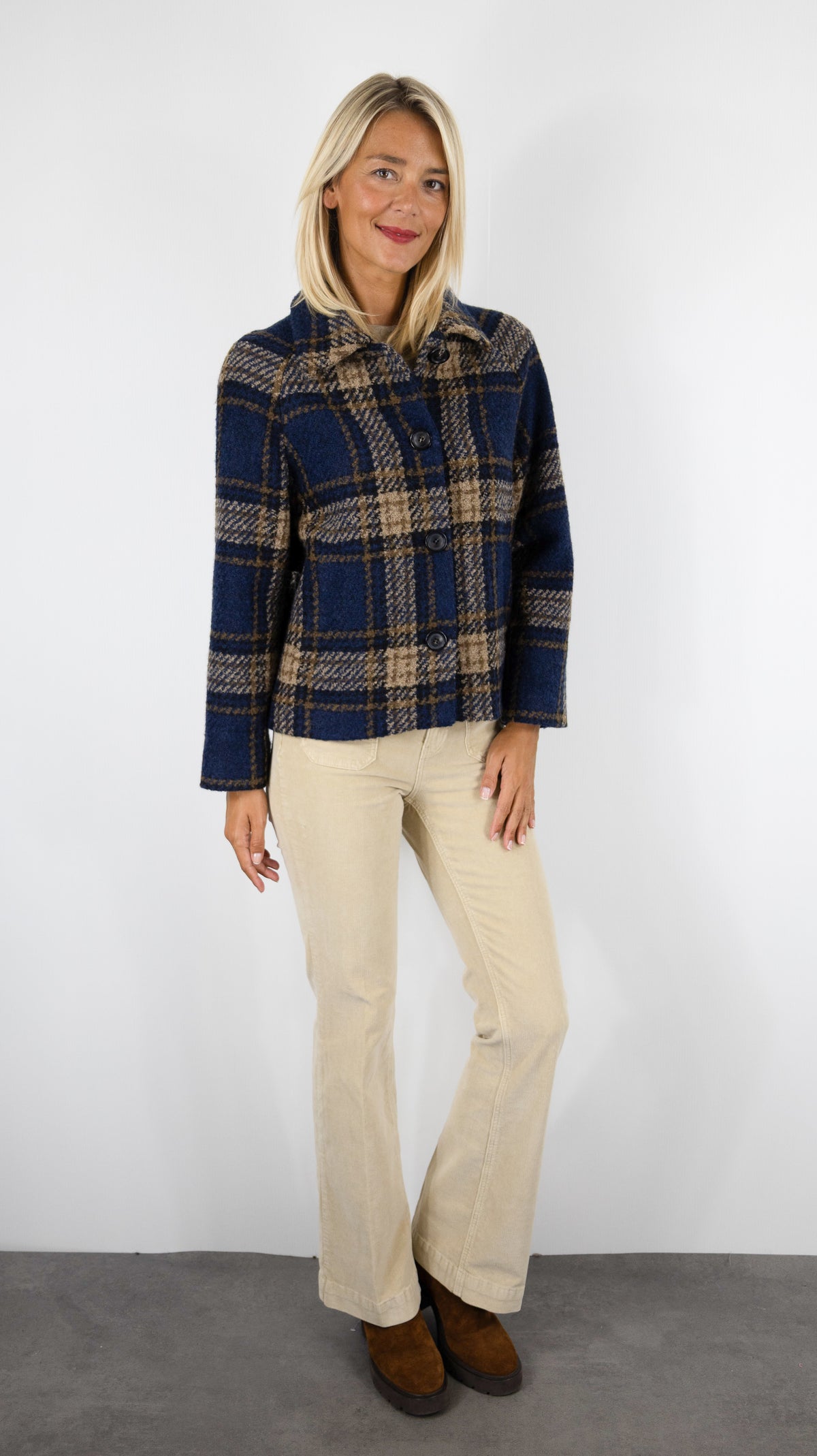 MANTEAU PALETOT COURT POUR FEMME MARINE GERARD DAREL ALMY